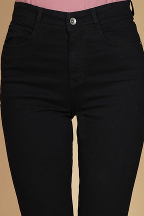 Women Slim Fit Stretchable Black Jeans