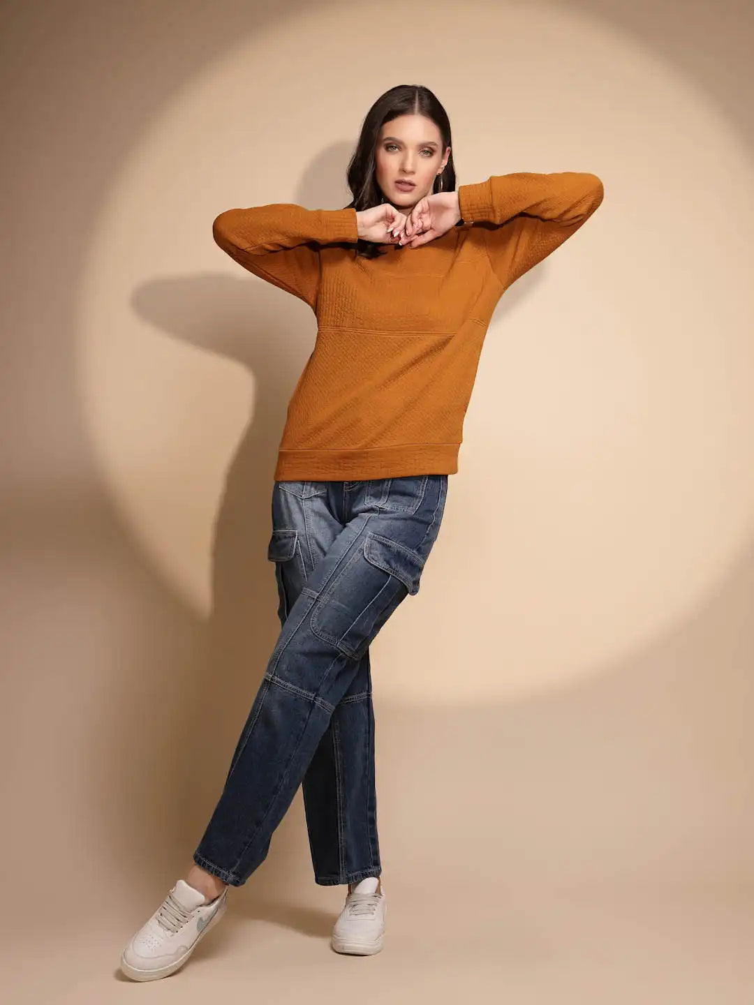 Yellow Full Sleeve Hosiery Sweatshirt - Global Republic