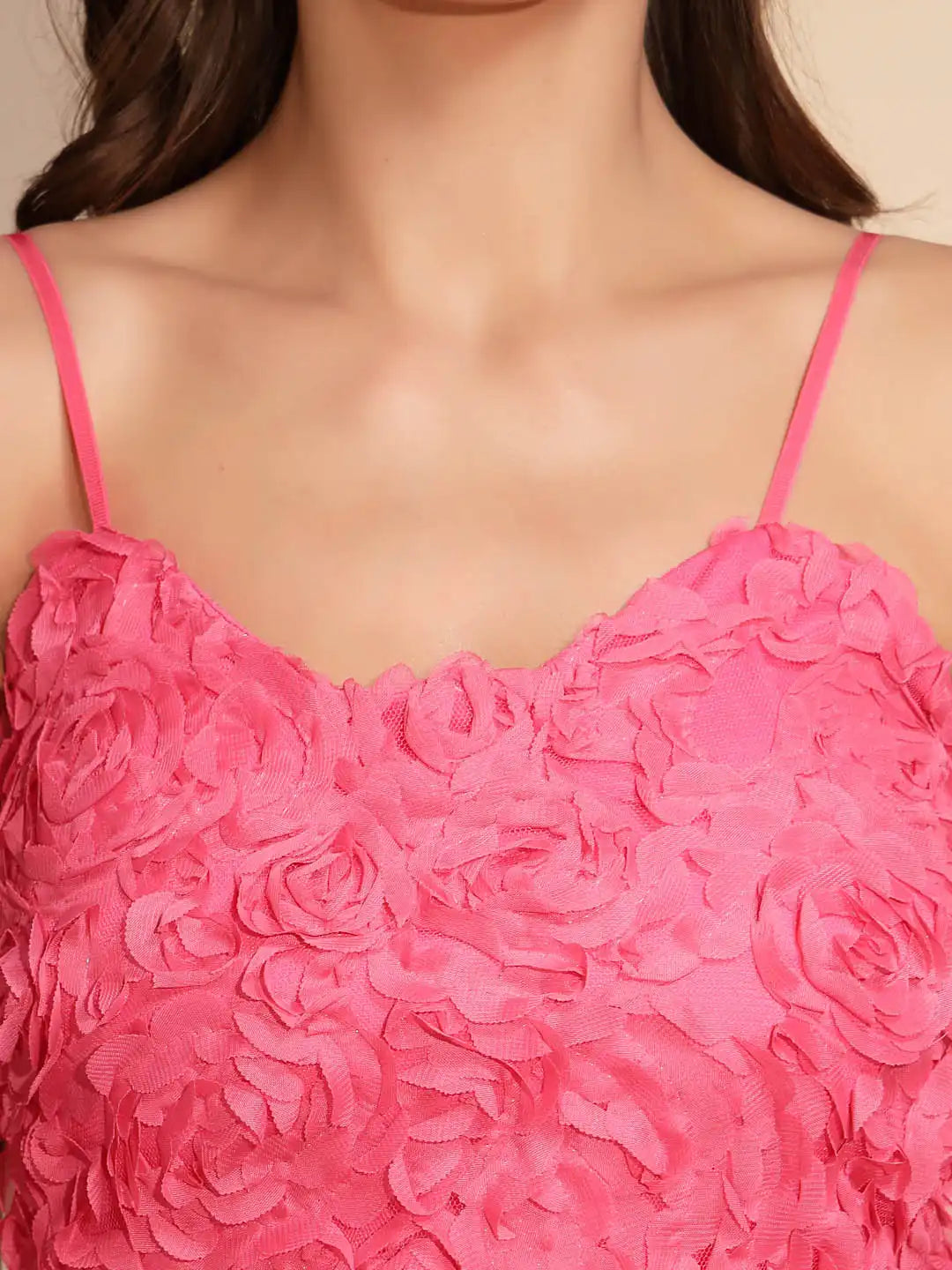 Pink Floral Crop Top - Global Republic