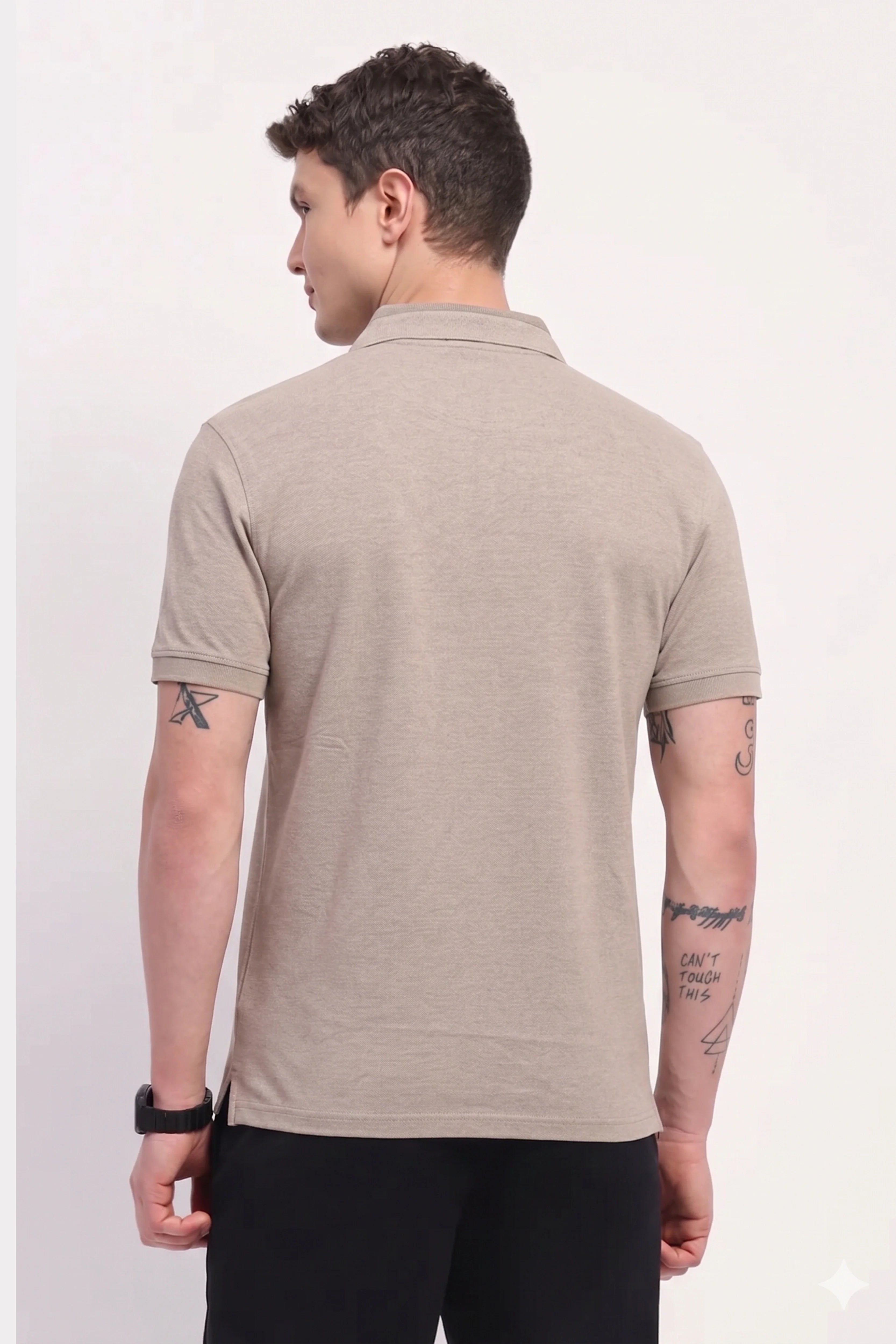 Beige Panel T-Shirt-Global Republic