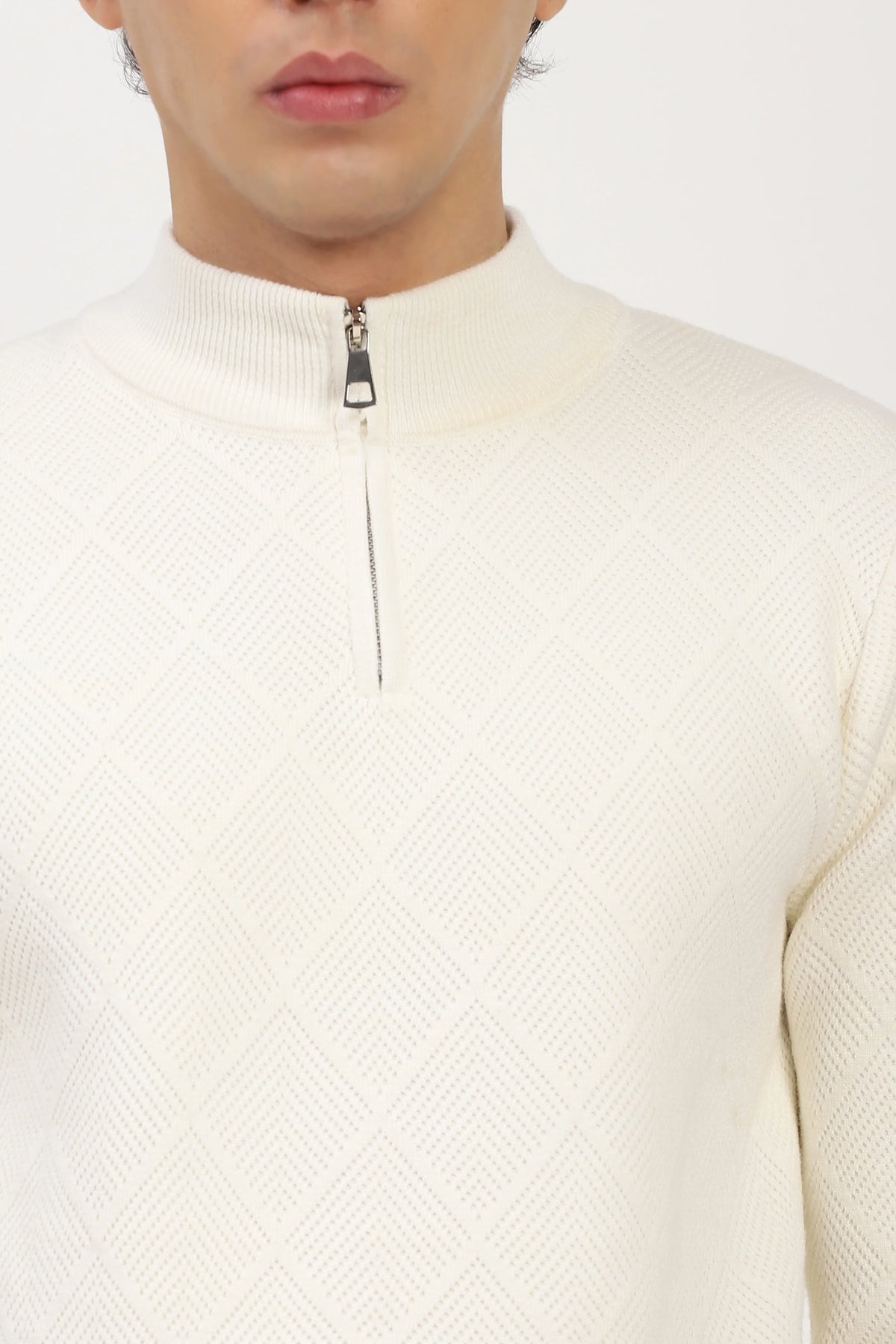 Off-White Self-Design High-Neck Pullover-Global Republic