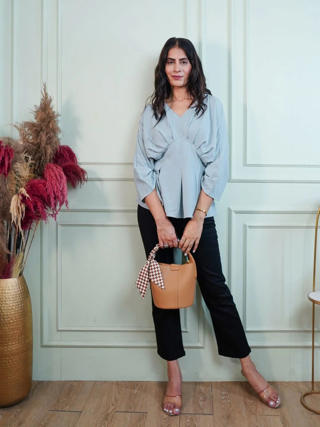 Women peplum shirt clearance