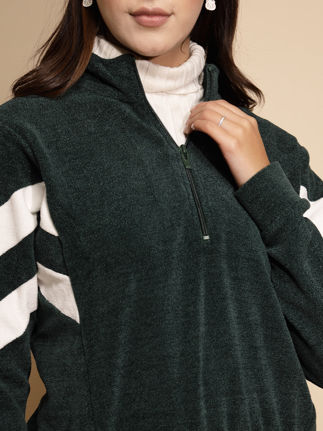 Green cotton Loose Sweatshirt - Global Republic