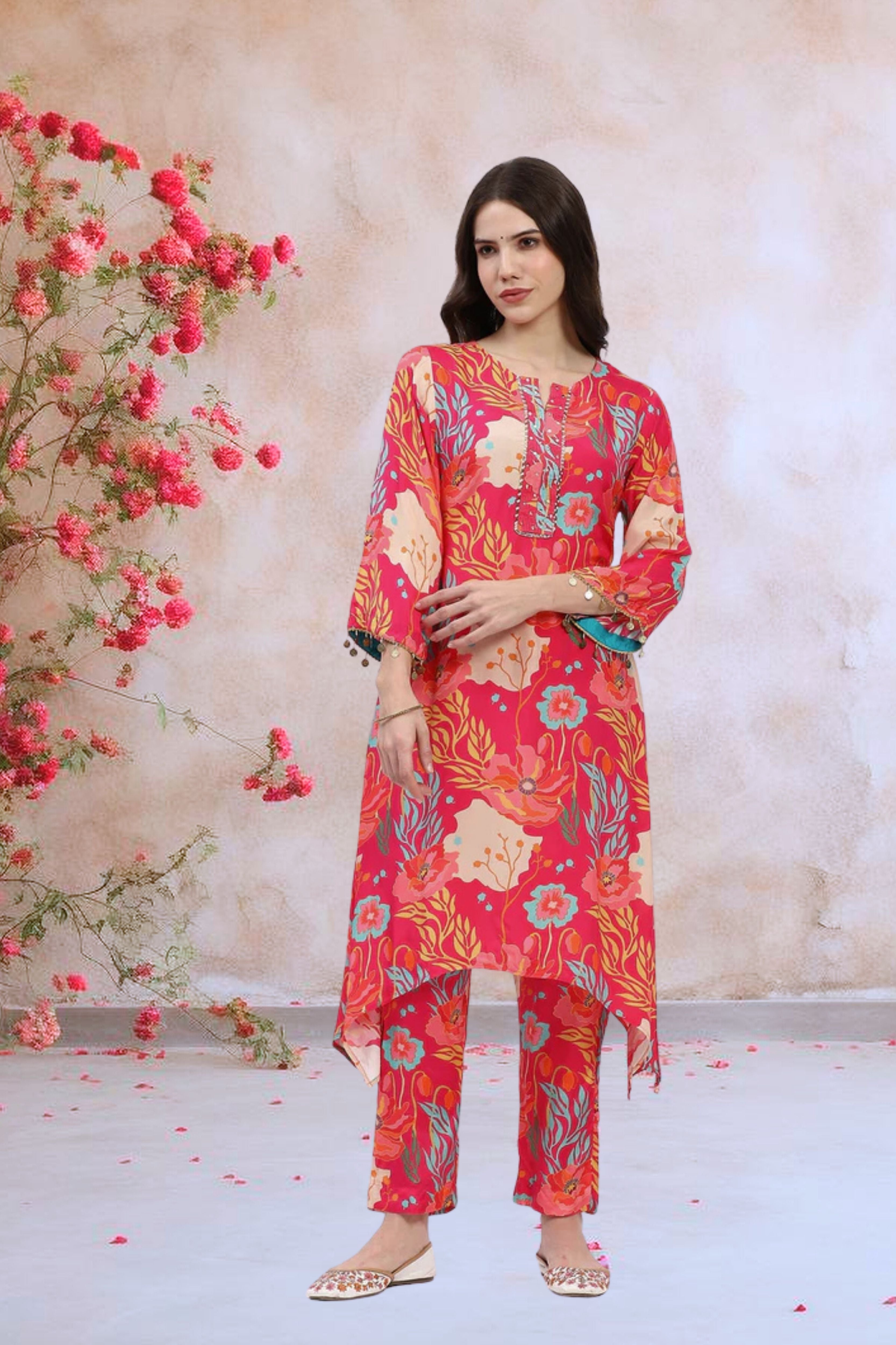 Embellished Festive Kurta Set - Global Republic