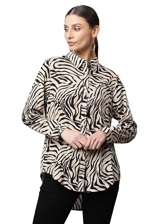 Beige Floral Cotton Top - Global Republic