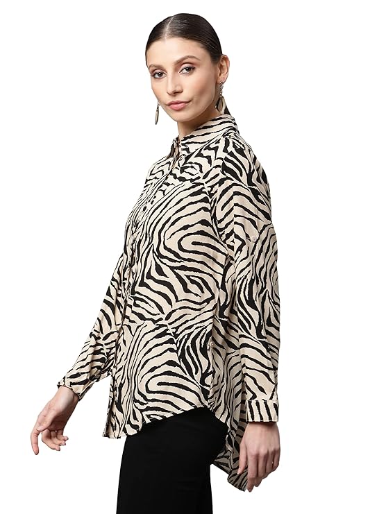 Beige Floral Cotton Top - Global Republic