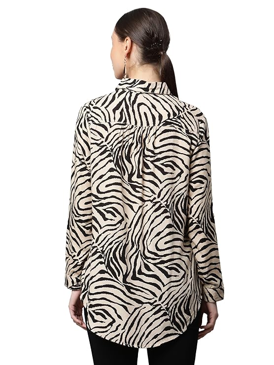 Beige Floral Cotton Top - Global Republic