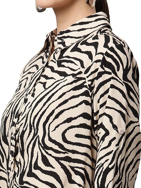 Beige Floral Cotton Top - Global Republic