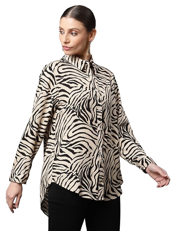 Beige Floral Cotton Top - Global Republic