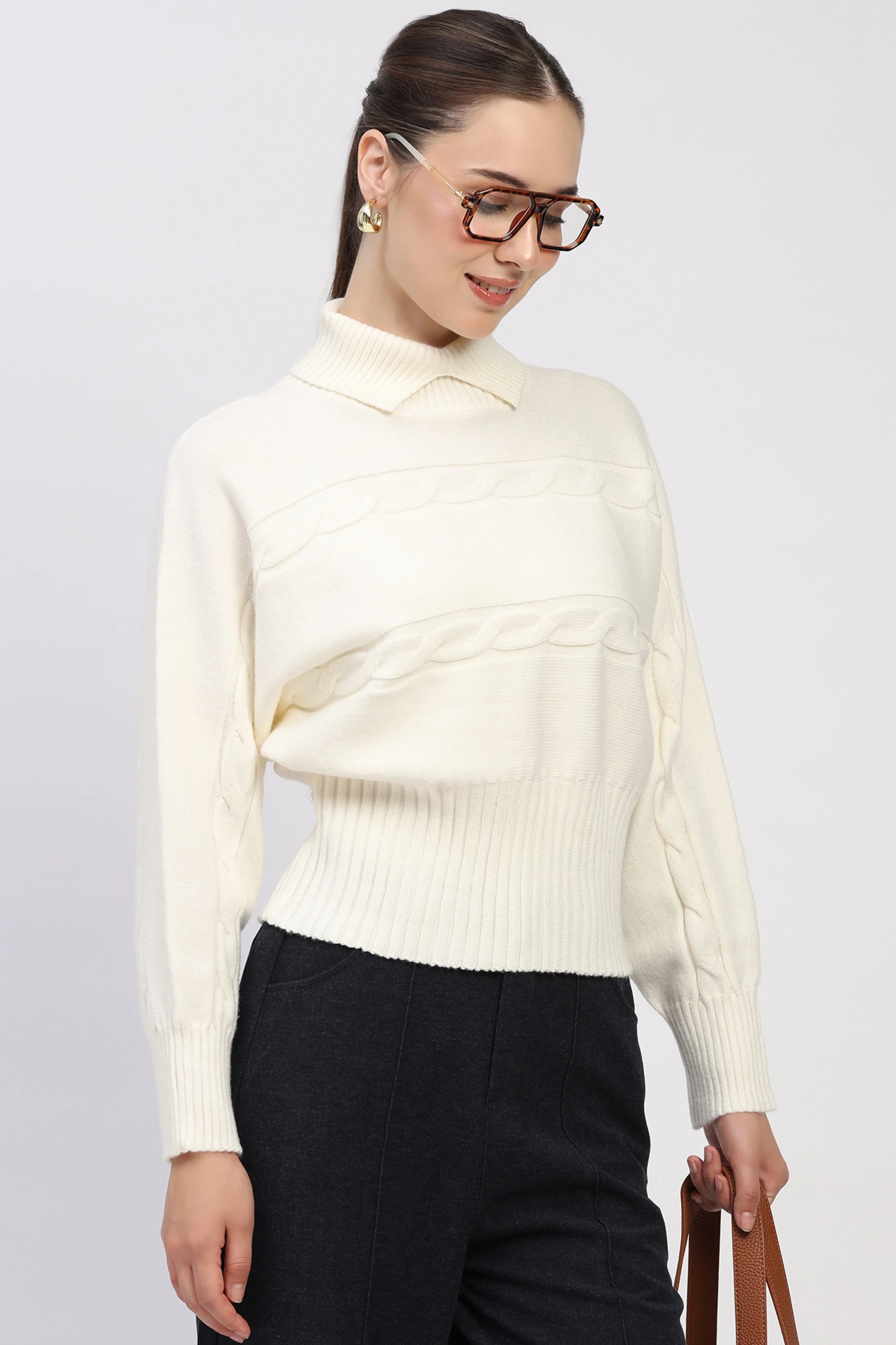Off-White Self-Design High-Neck Pullover