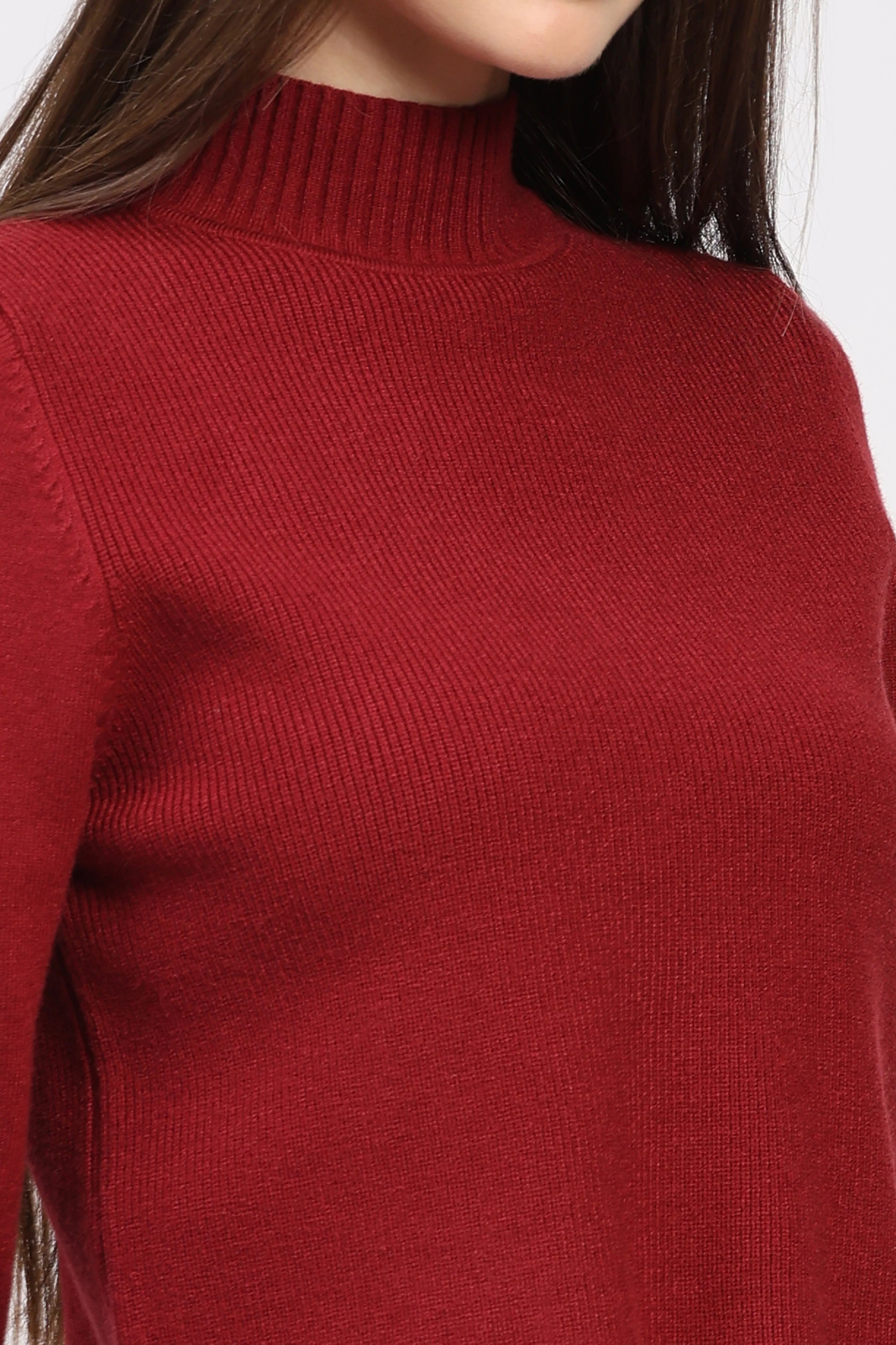 Cherry Scalloped Hem Pullover