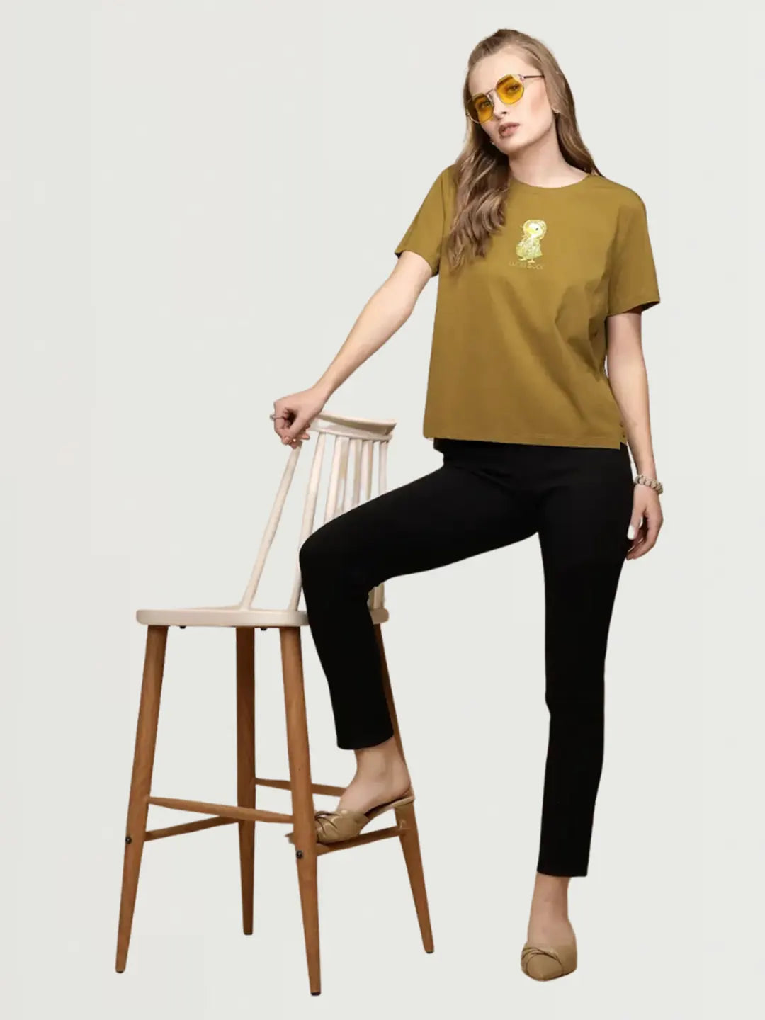 Black Cotton Blend Slim Fit Jegging - Global Republic