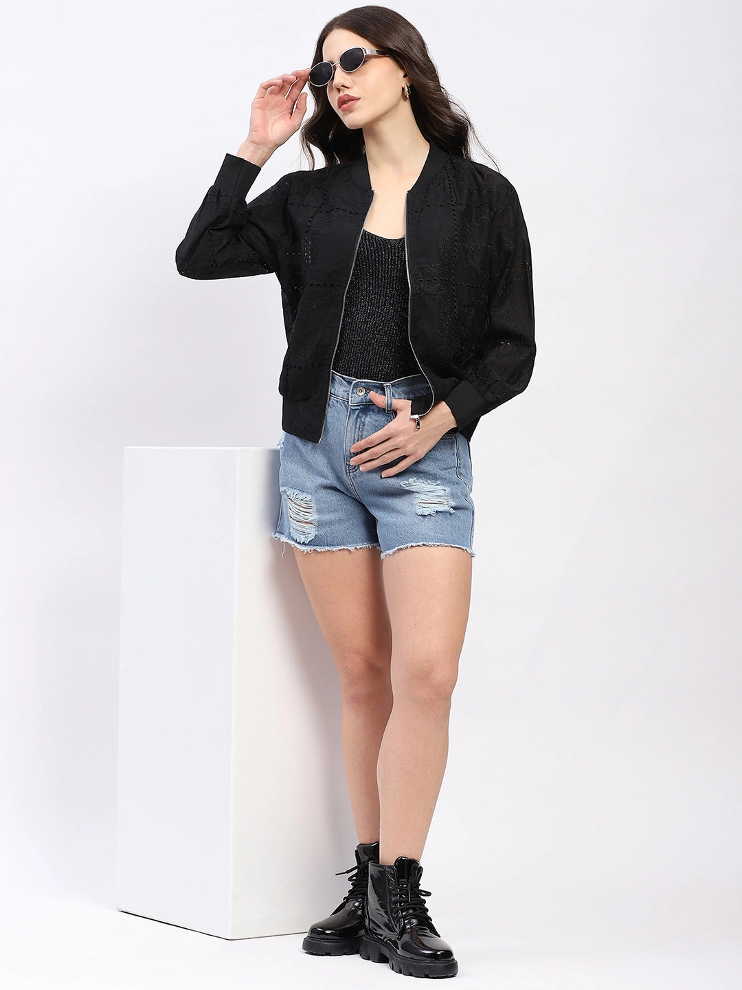 Embroidered Silk-Blend Shacket - Global Republic