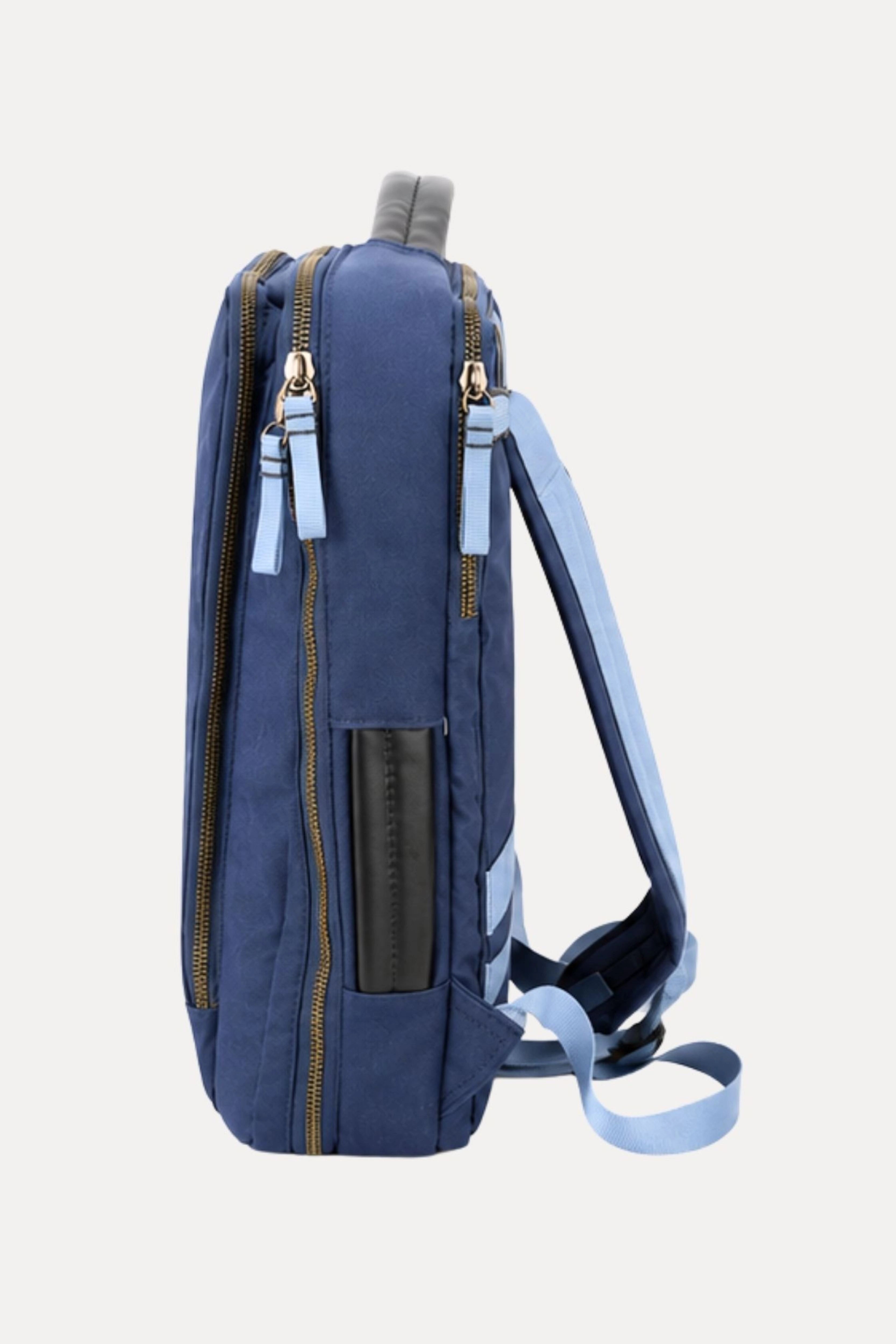 Blue Convertible Laptop Backpack