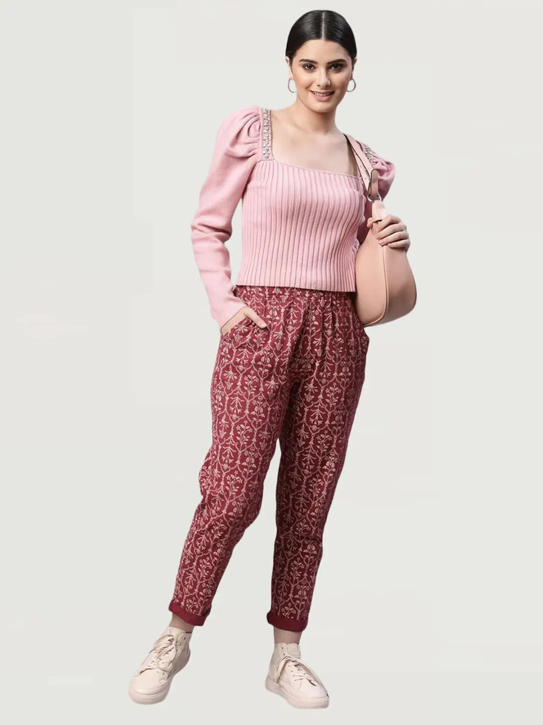 Beige Checkered Lower - Global Republic