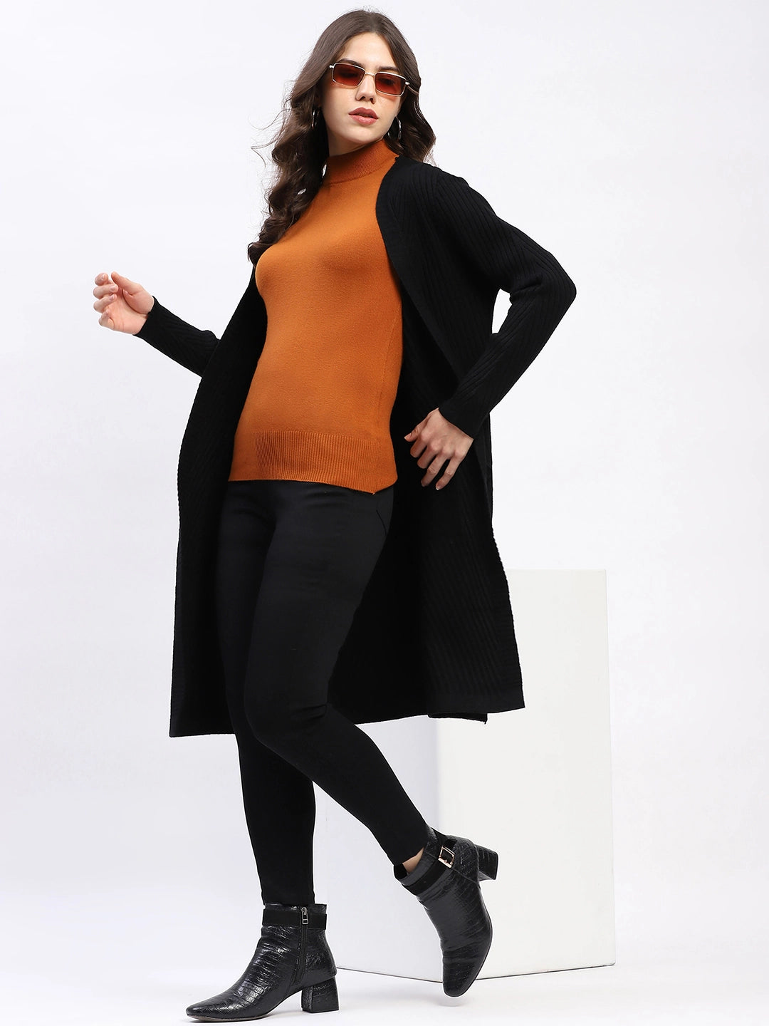 Chevron Elegance Longline Shrug - Global Republic