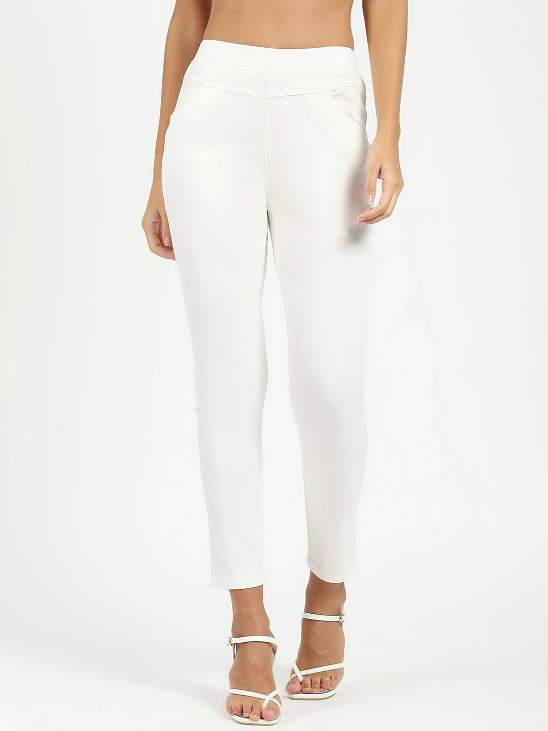 White Ultra Stretchable Jegging - Global Republic
