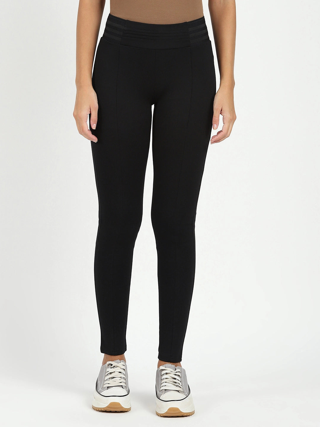 Black Stretchable Slim Jegging - Global Republic