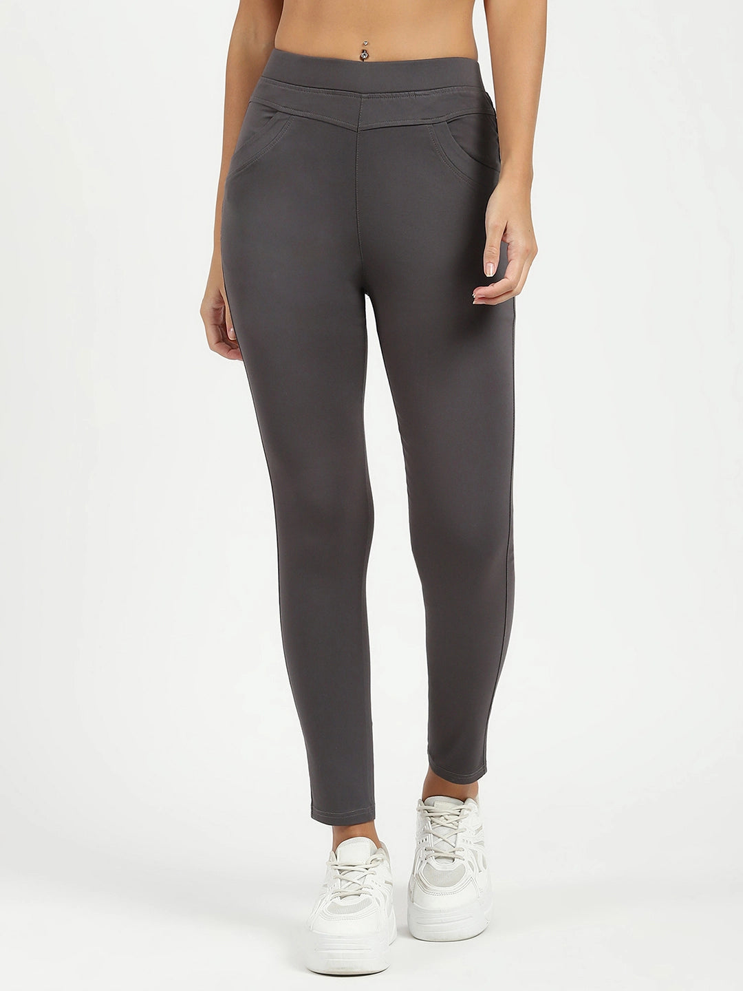 Grey Ultra Stretchable Jegging - Global Republic