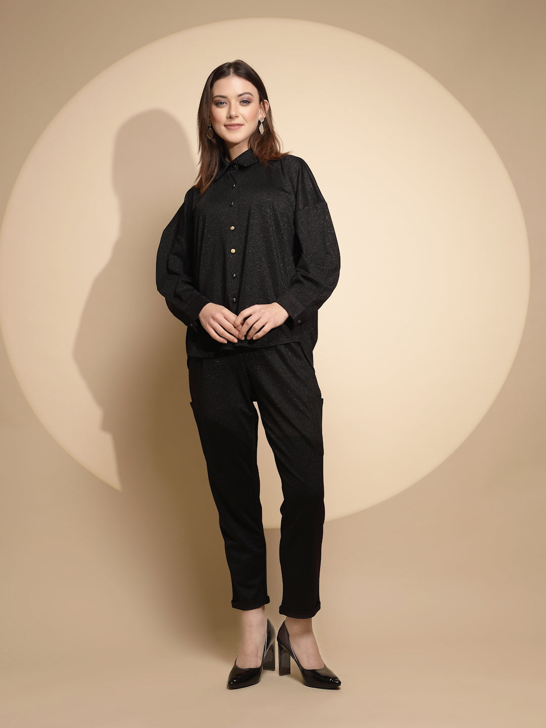 Black Solid Night Set - Global Republic