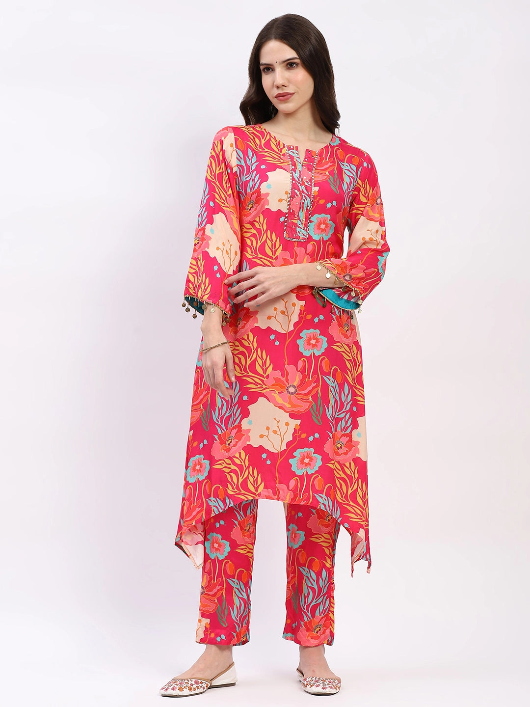 Embellished Festive Kurta Set - Global Republic