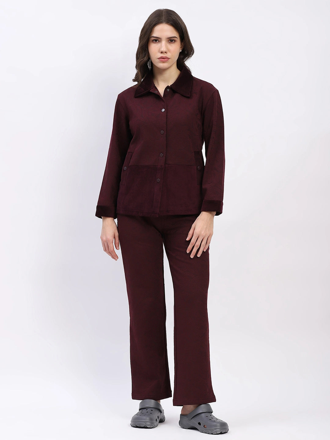 Shacket-Style Winter Night Suit - Global Republic