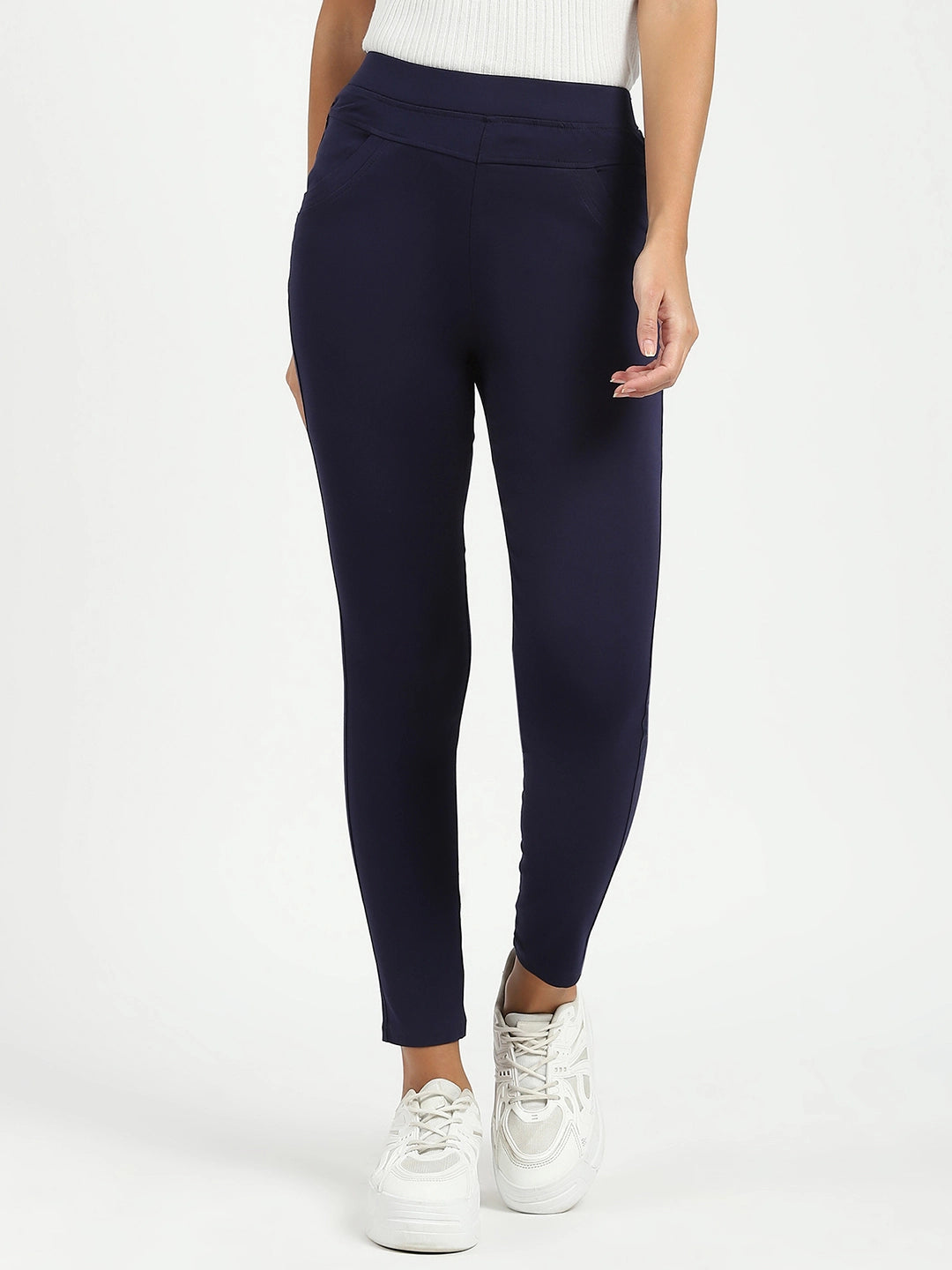 Navy Blue Stretchable Jegging - Global Republic