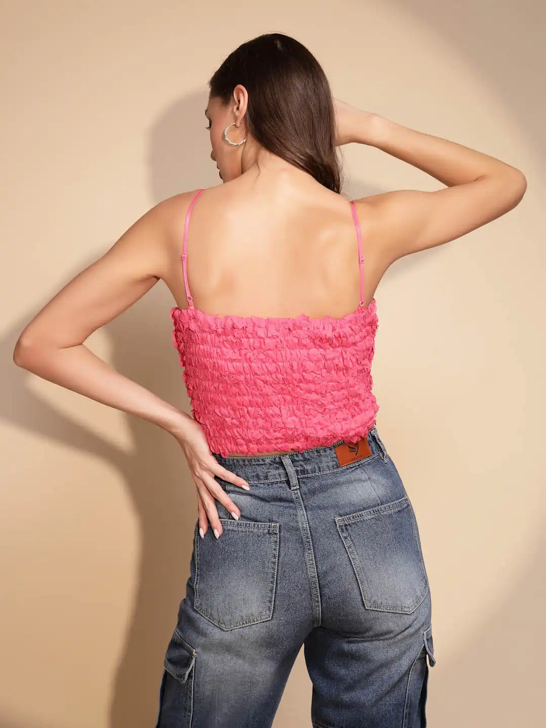 Pink Floral Crop Top - Global Republic