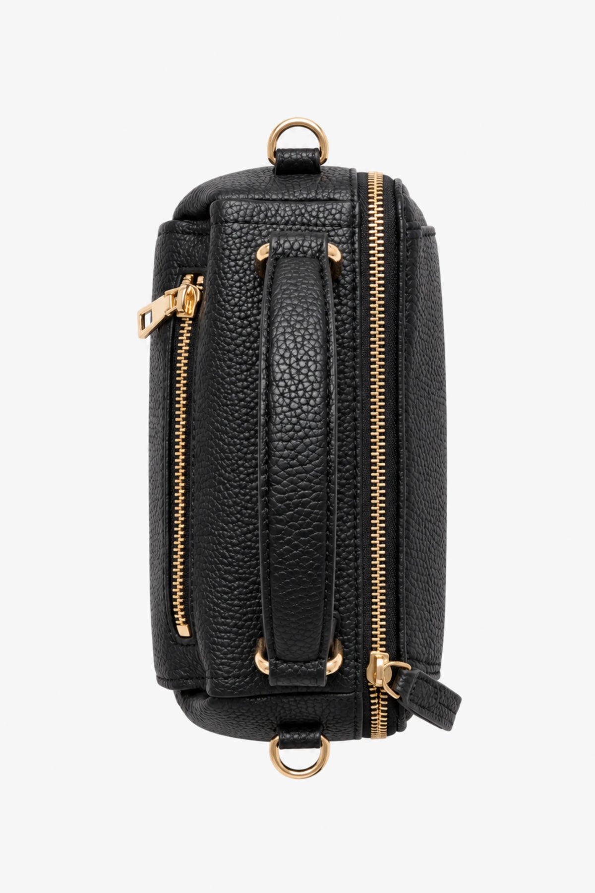 Black Solid Bucket Bag-Global Republic