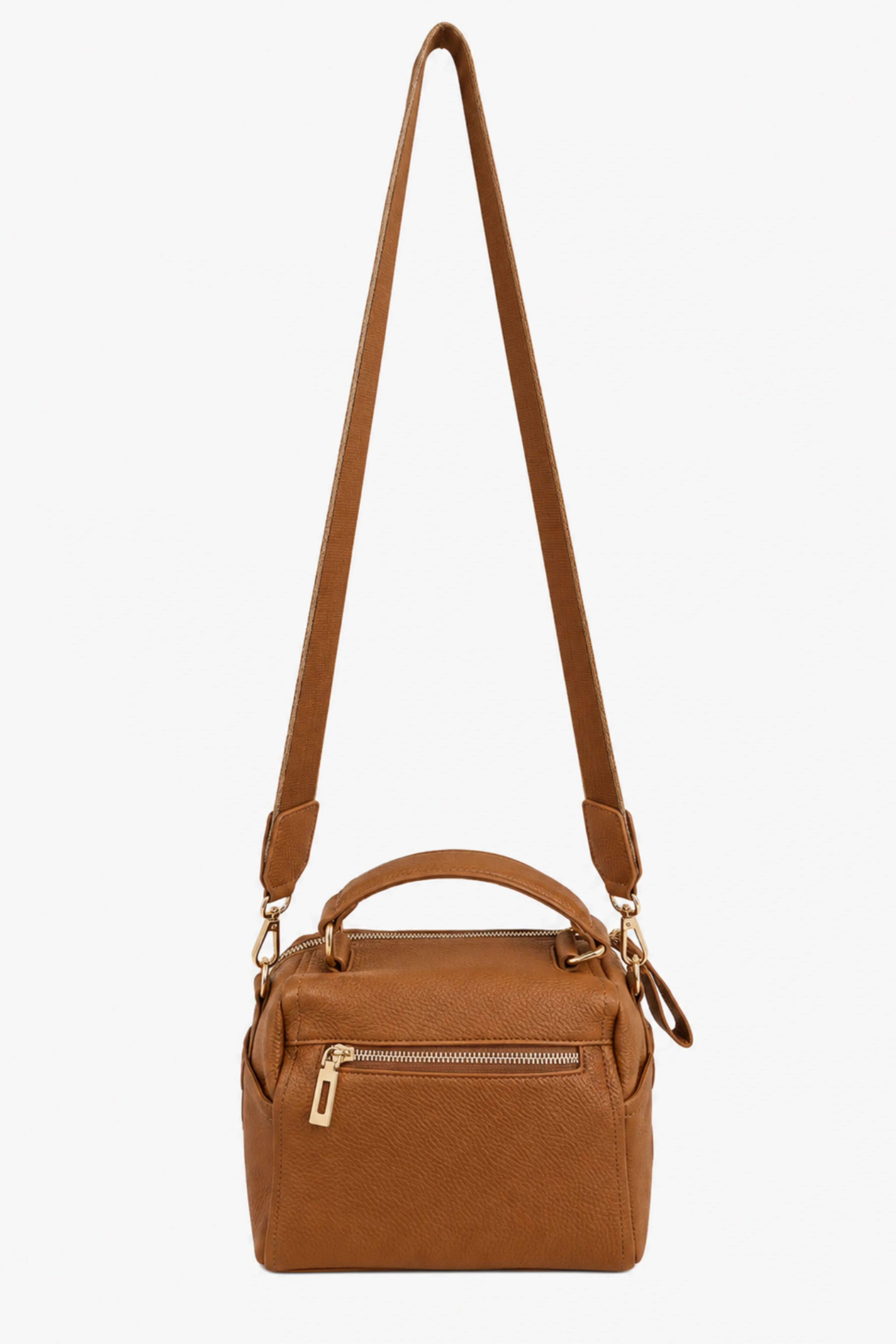 Caramel brown Solid Bucket Bag-Global Republic