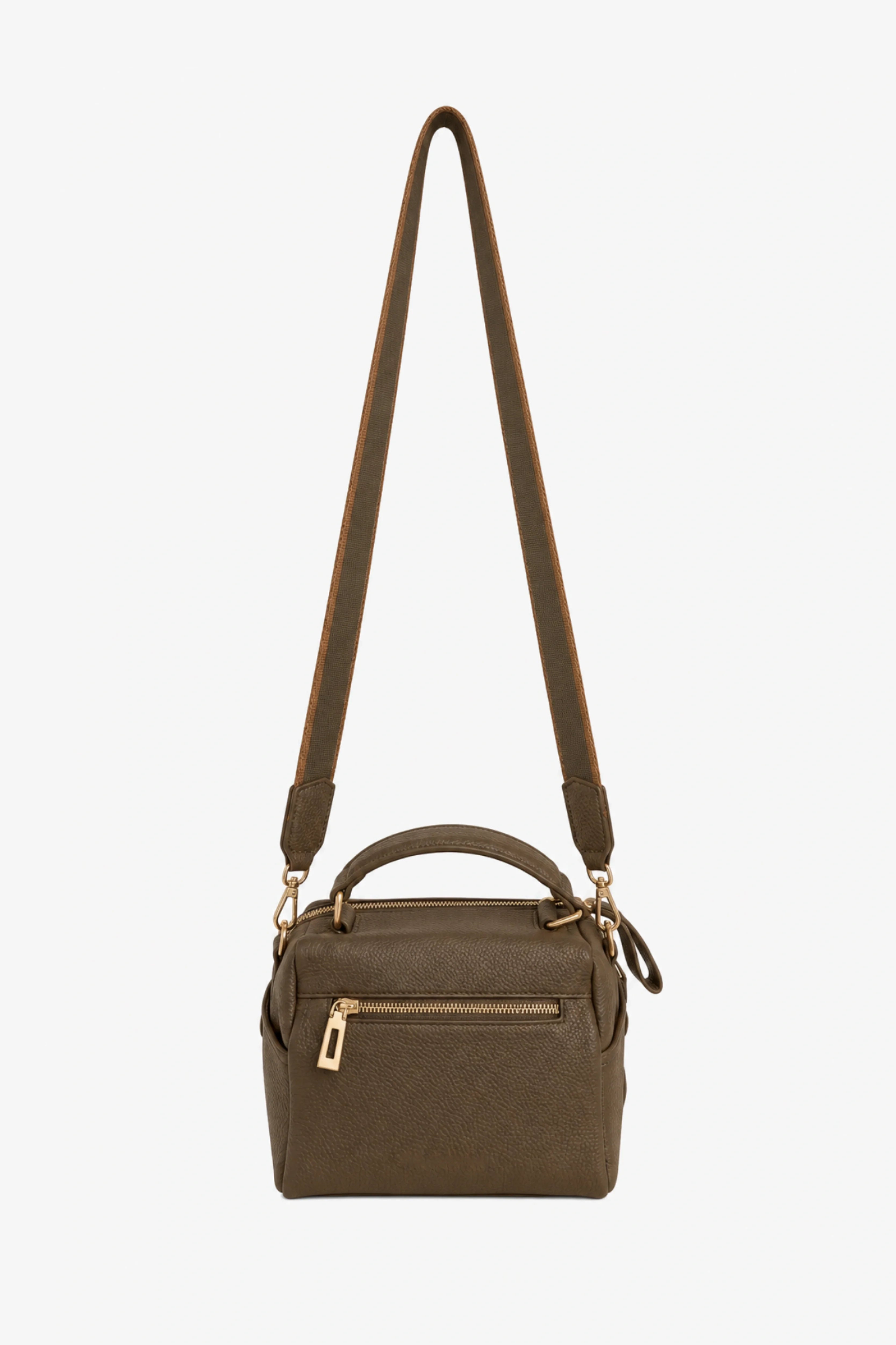Khakhi Solid Bucket Bag-Global Republic