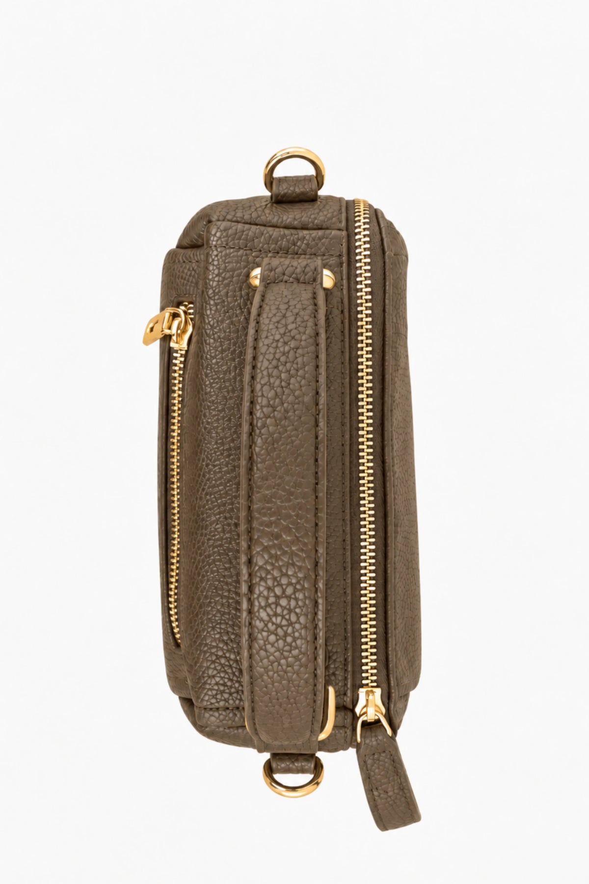 Khakhi Solid Bucket Bag-Global Republic