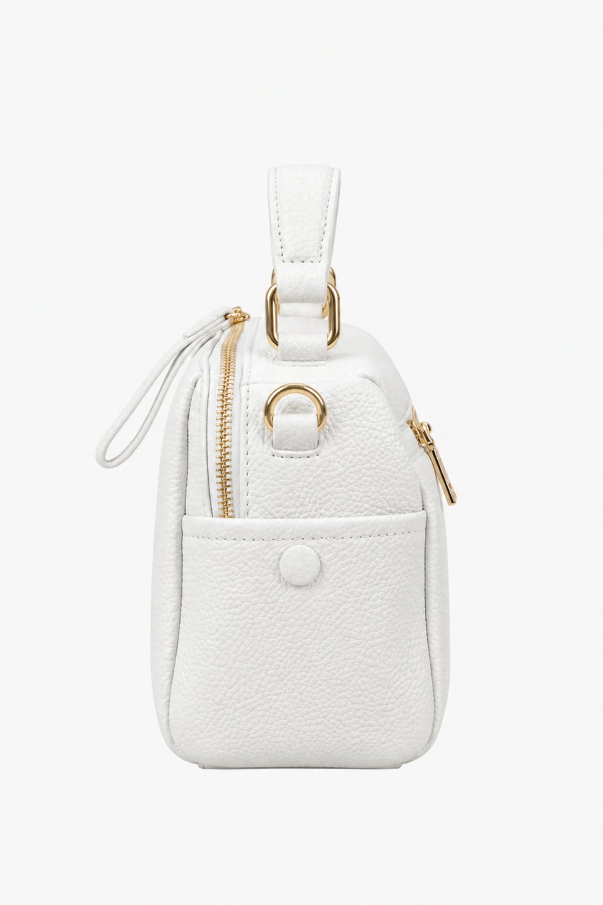 White Solid Bucket Bag-Global Republic