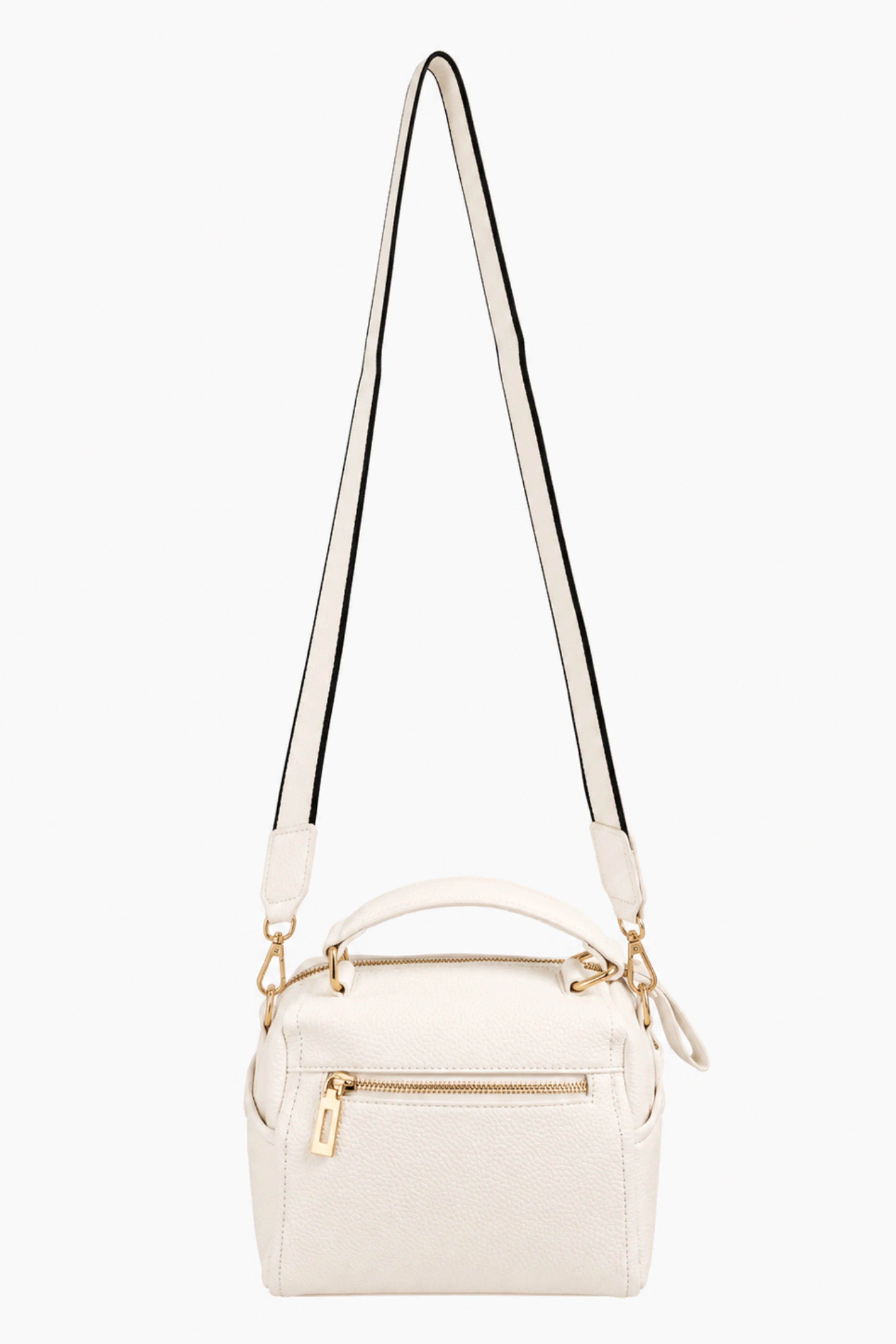White Solid Bucket Bag-Global Republic