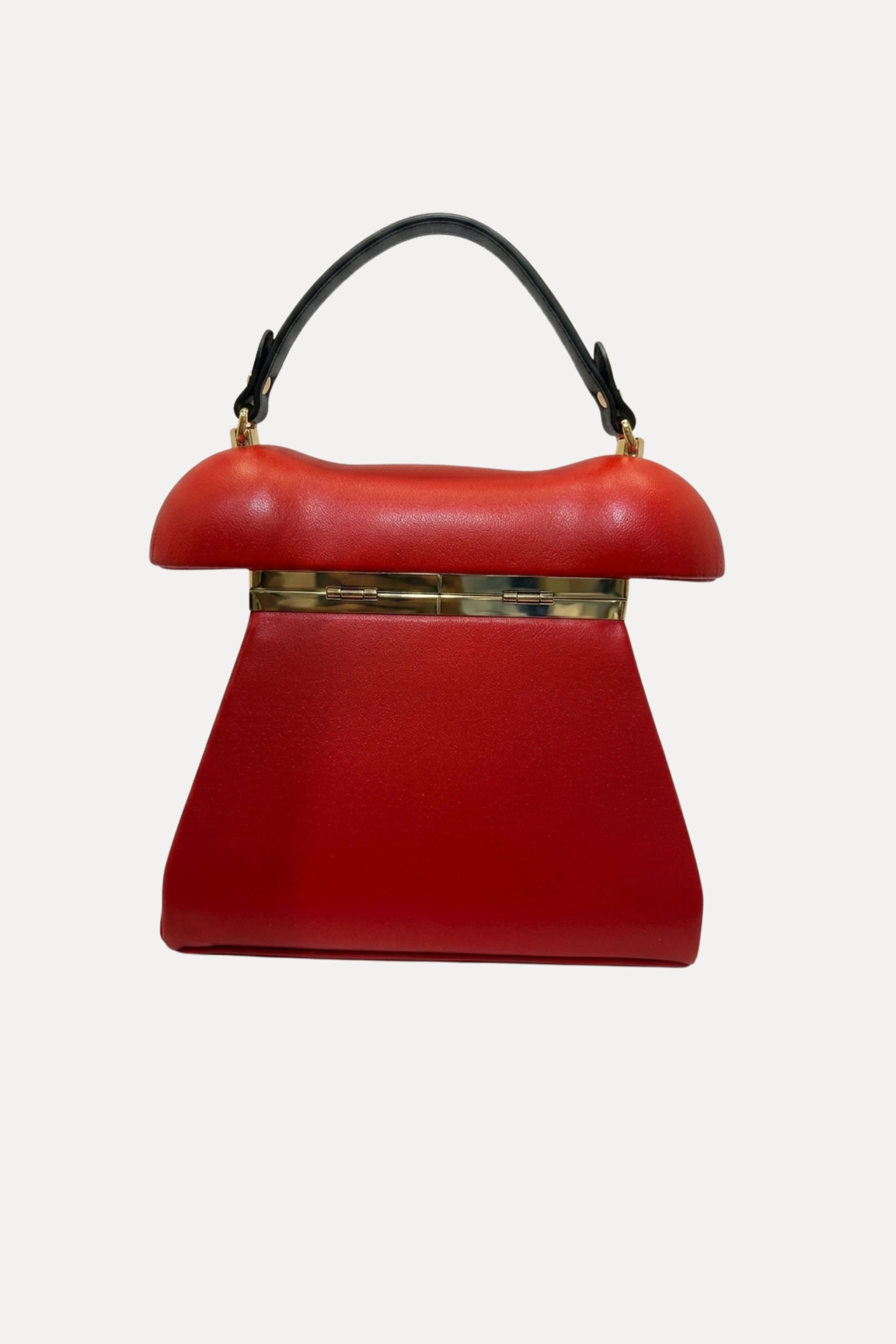 Red Retro Telephone PU Handbag