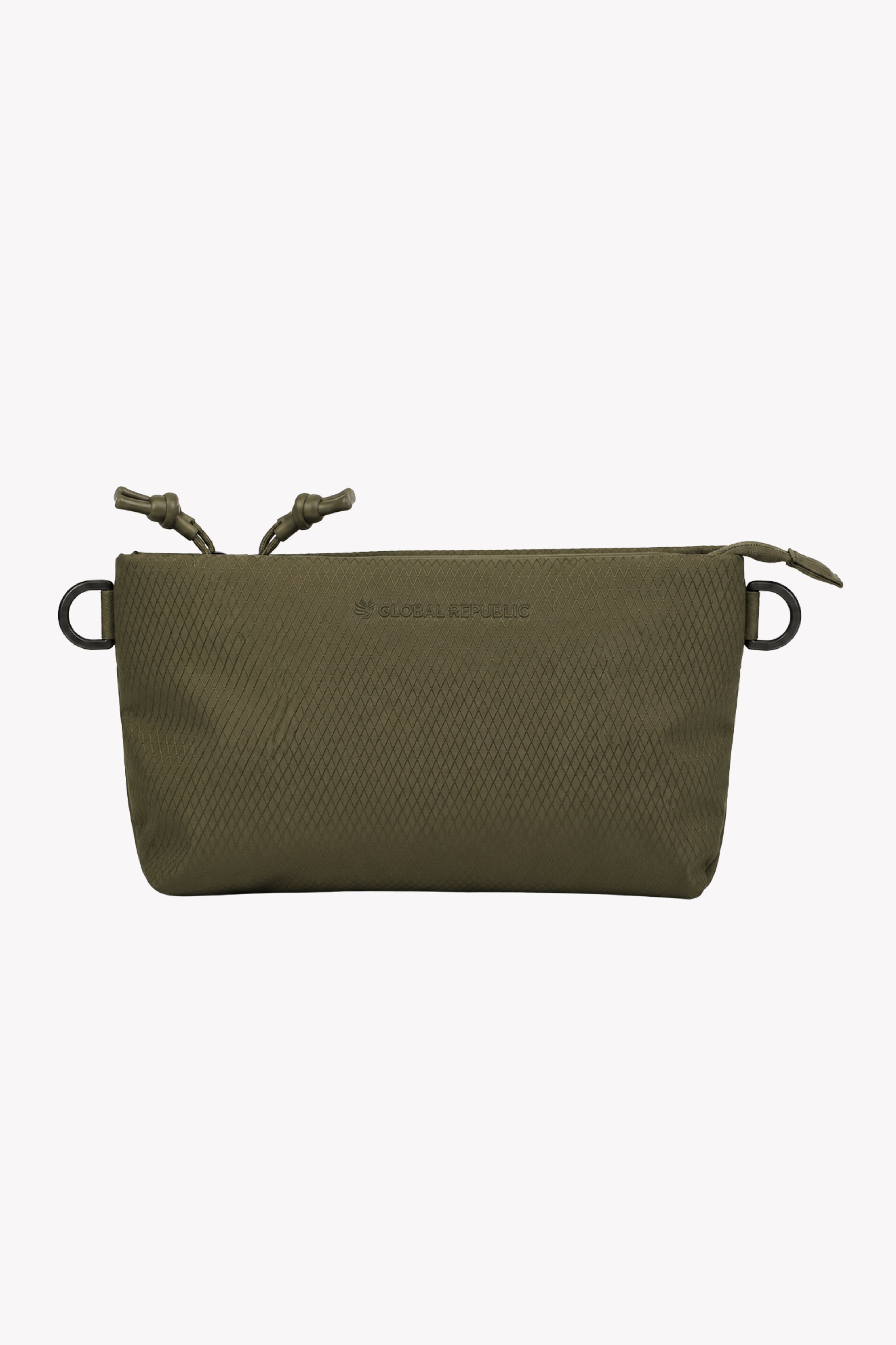 Coffee Brown Utility Kit Pouch Sling Bag