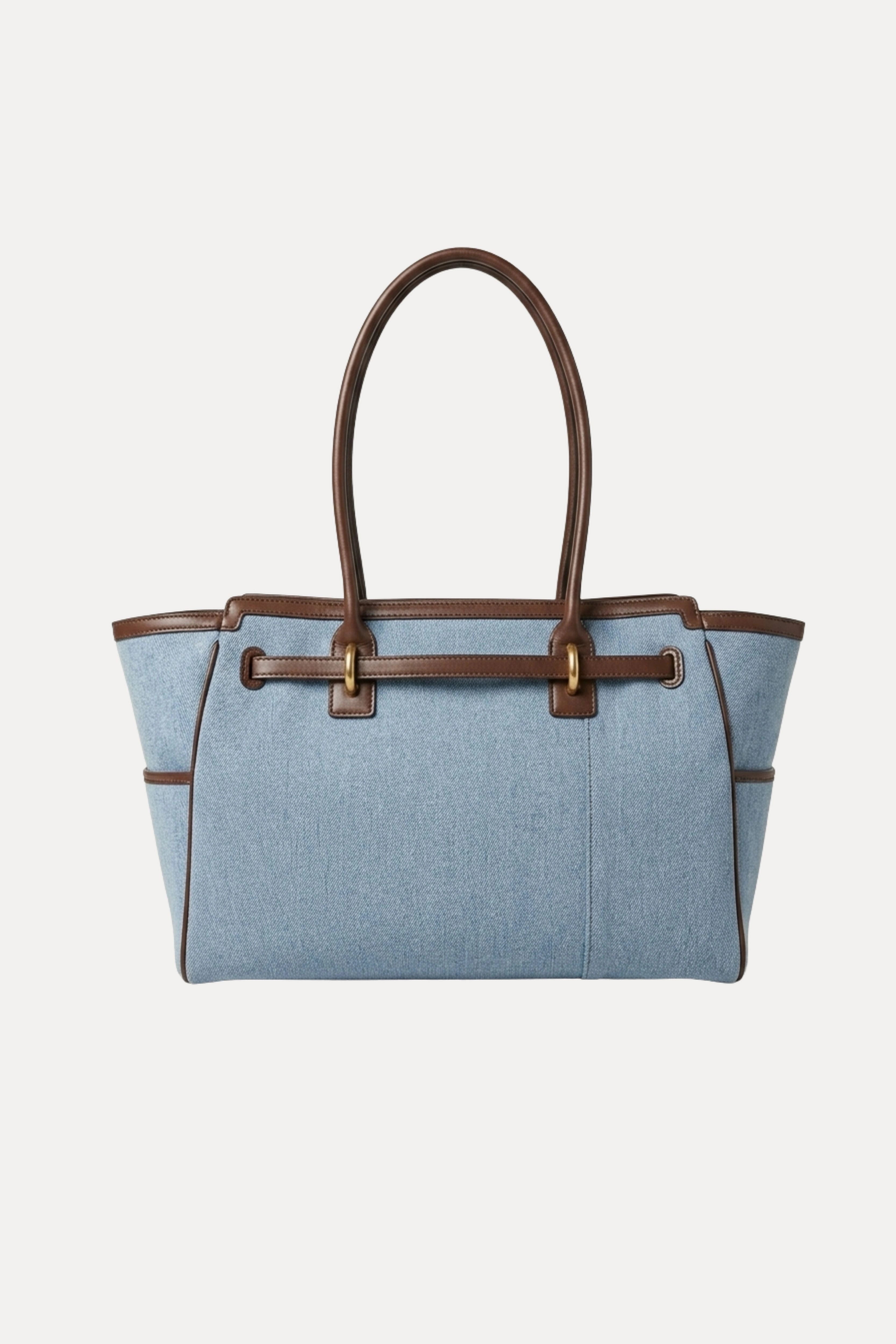 Denim Look Tote Handbag