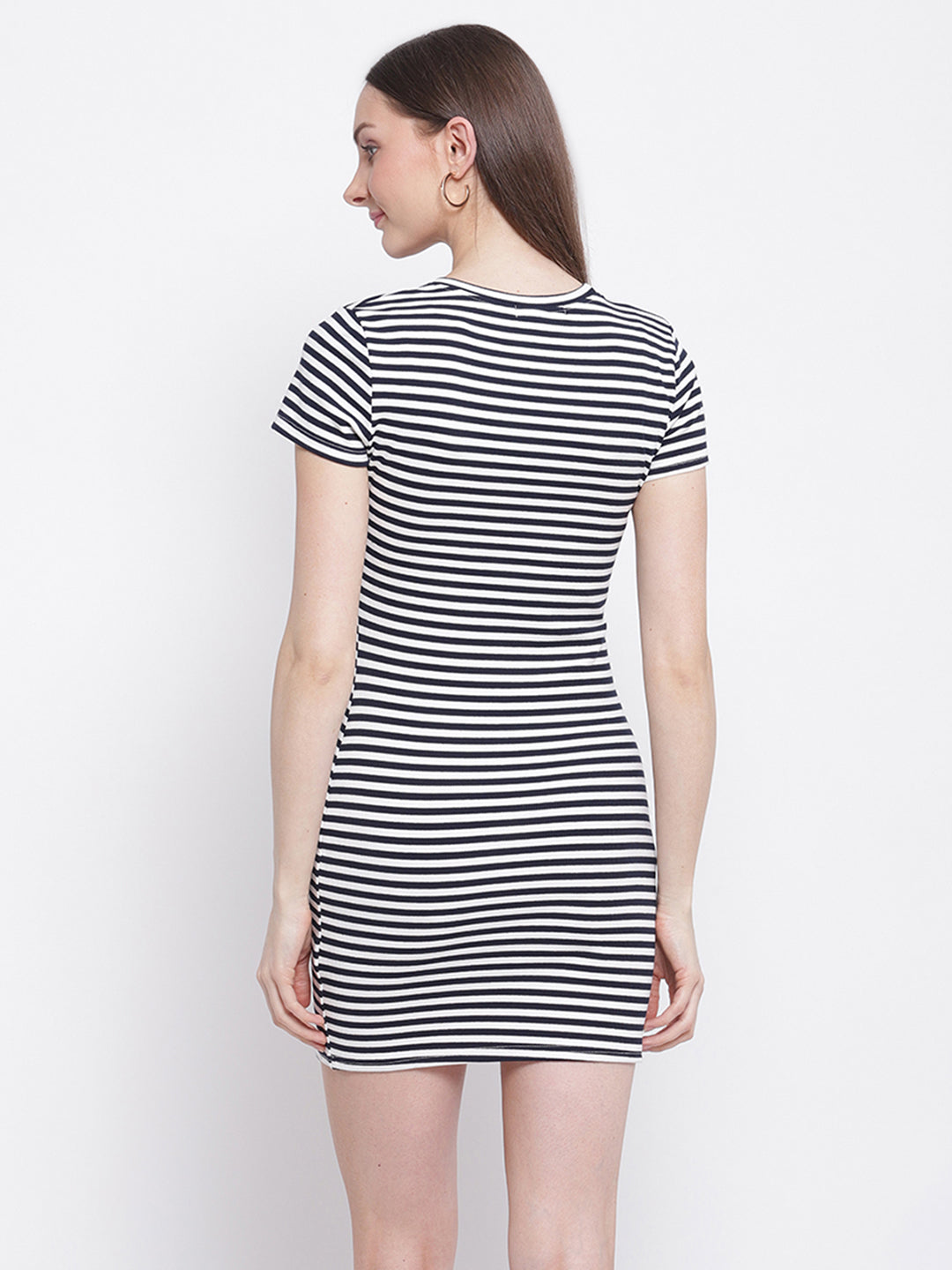 Striped Slim Fit Bodycon Dress - Global Republic