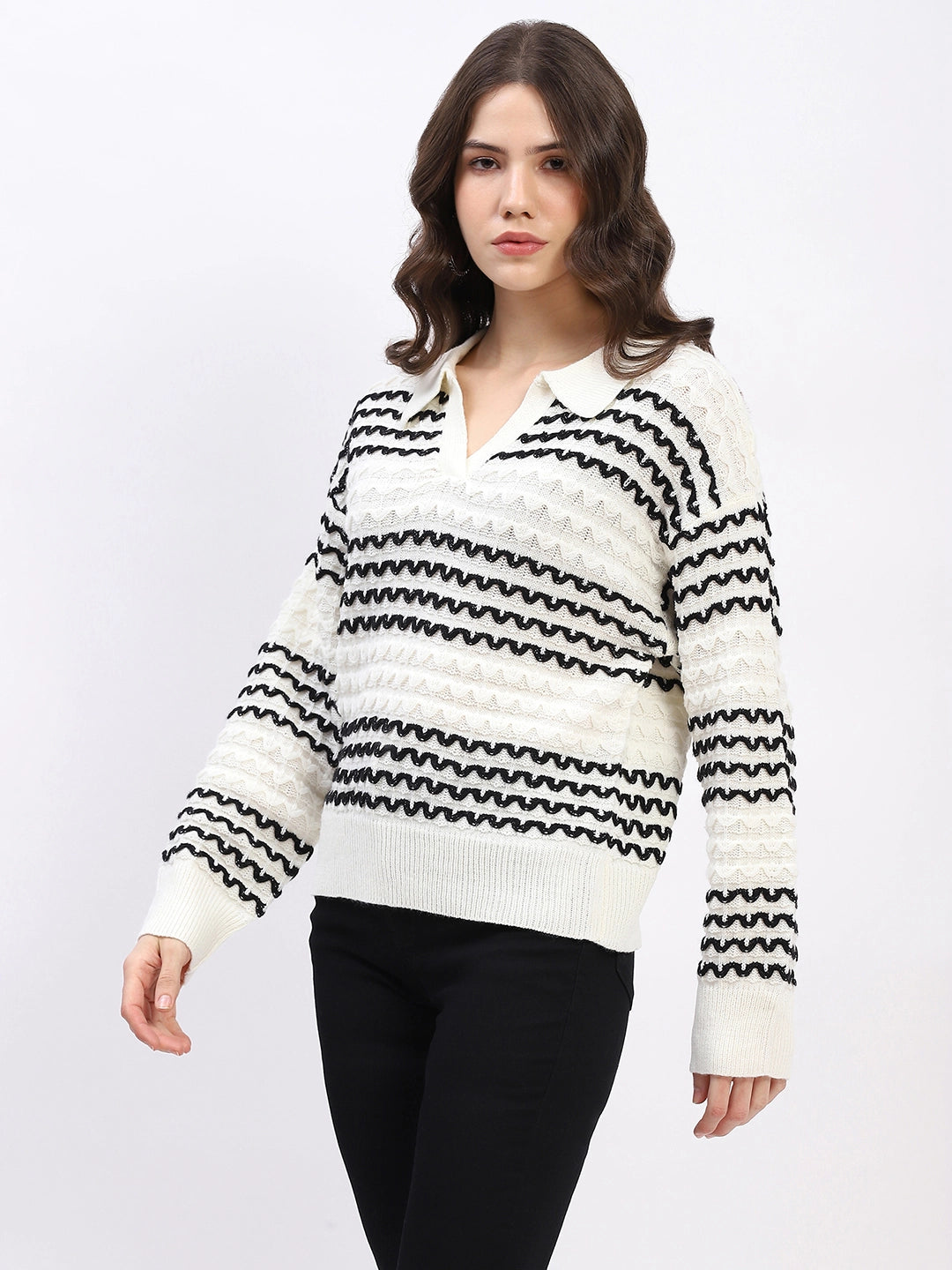Classic Collar Knit Pullover - Global Republic