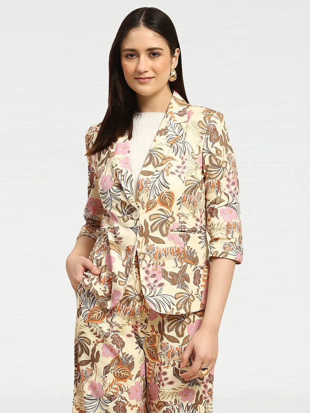 Multi Tropical Print Cotton Co-ord Set - Global Republic