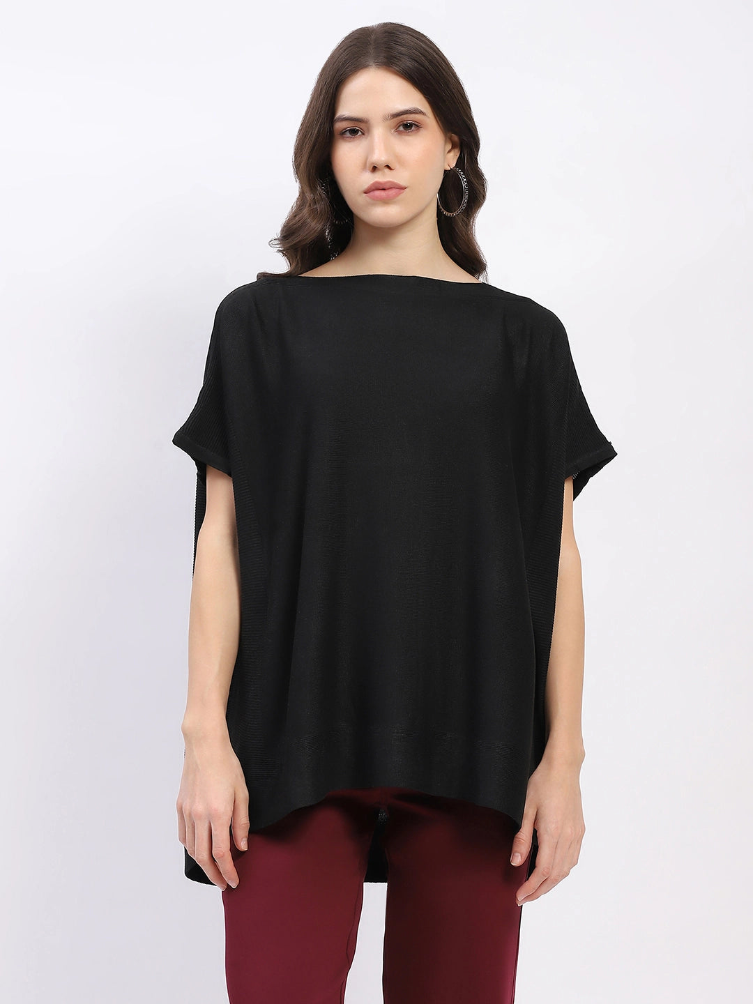 Kaftan-Style Cotton-Blend Top - Global Republic