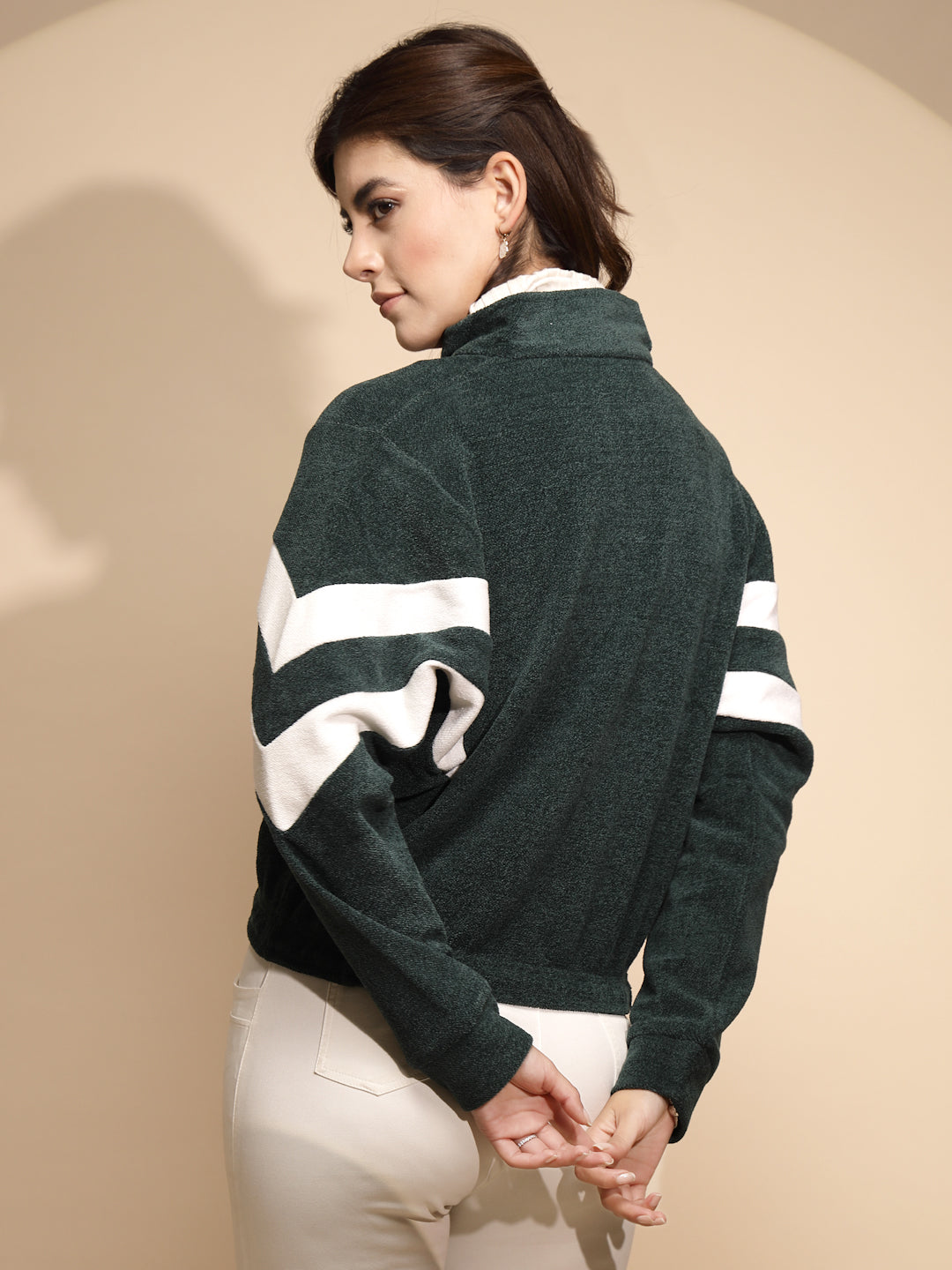 Green cotton Loose Sweatshirt - Global Republic