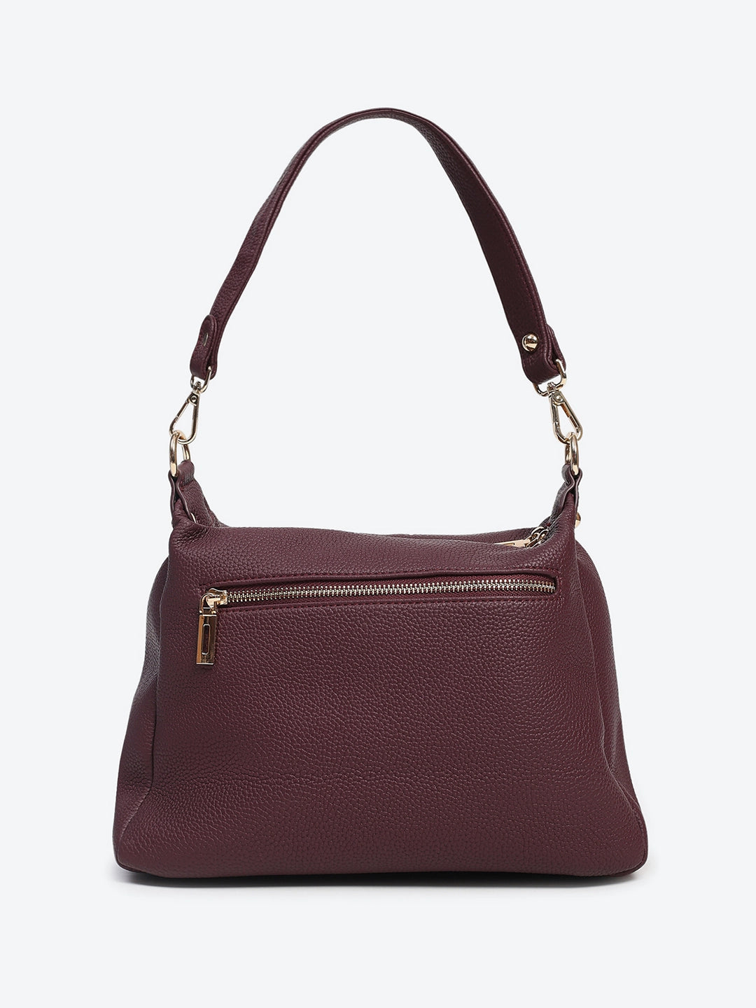Burgundy PU Shoulder Bag - Global Republic