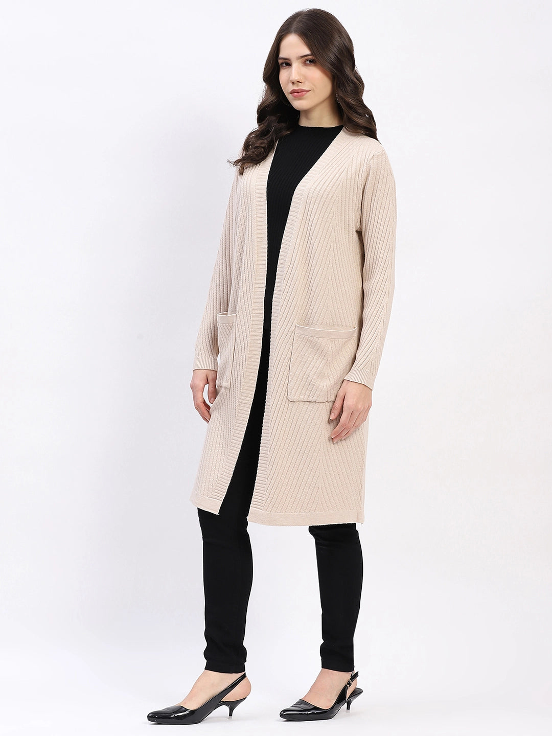 Chevron Elegance Longline Shrug - Global Republic