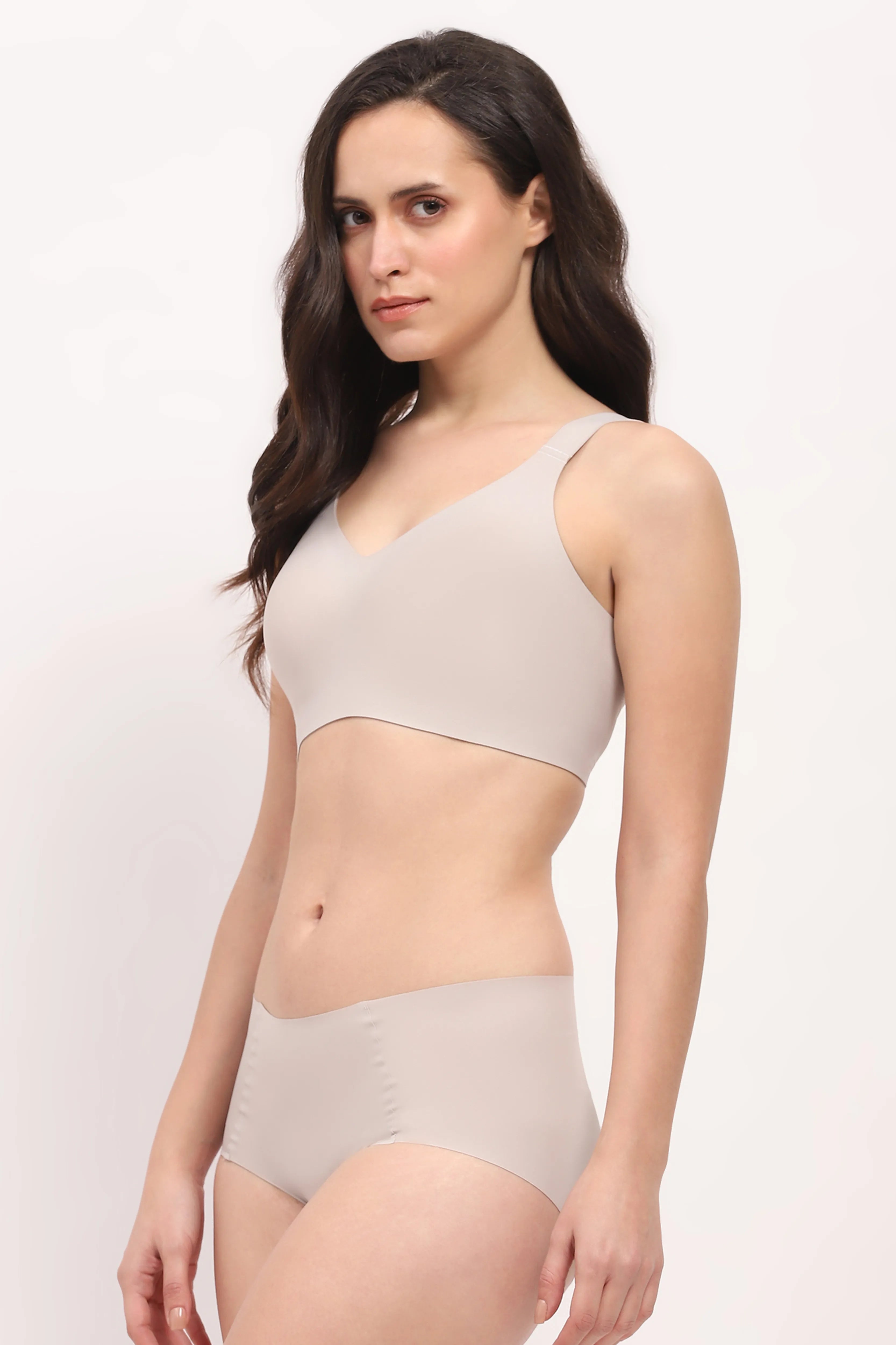 Pastel Grey Freedom Airism Bra