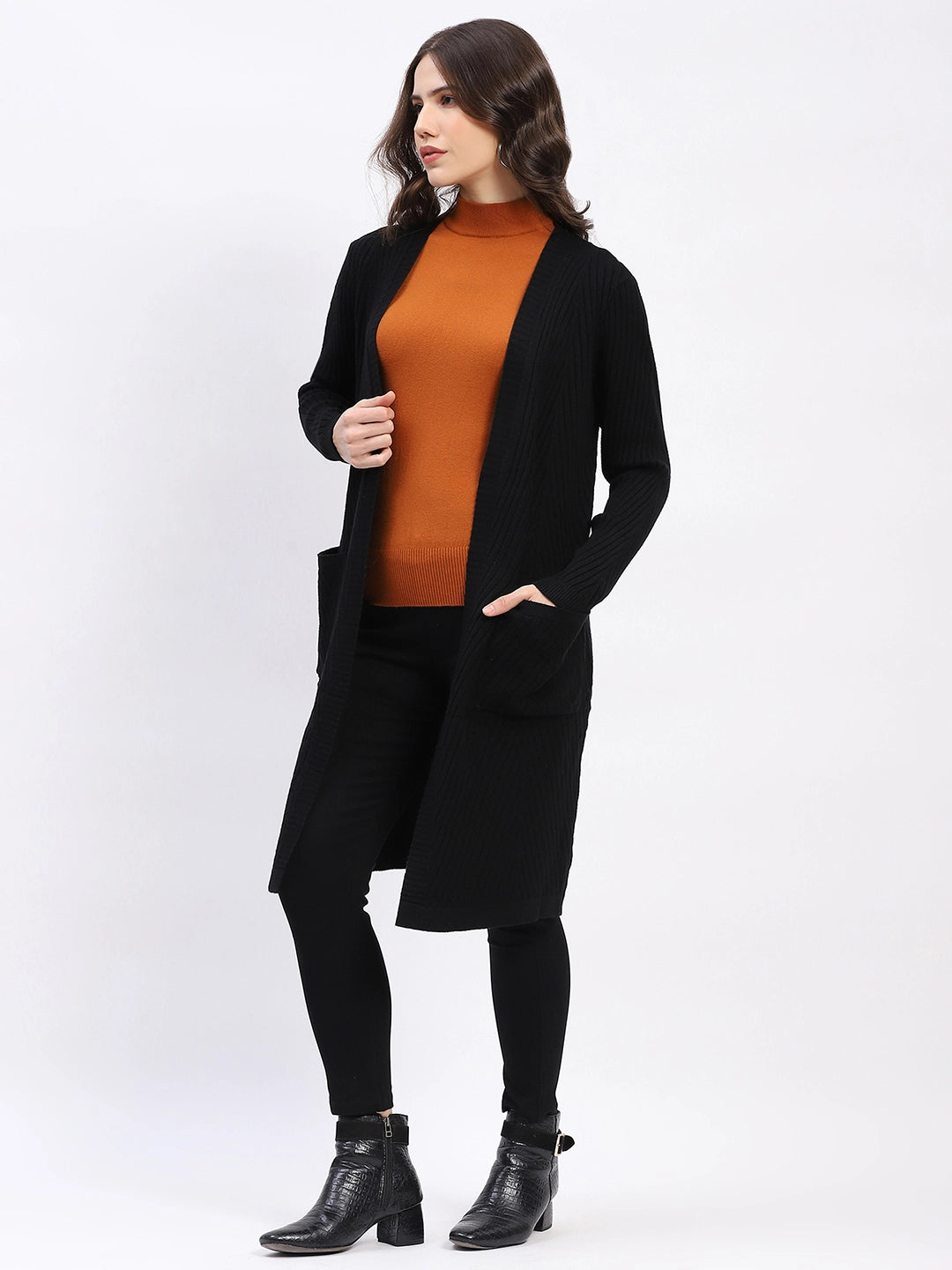Chevron Elegance Longline Shrug - Global Republic