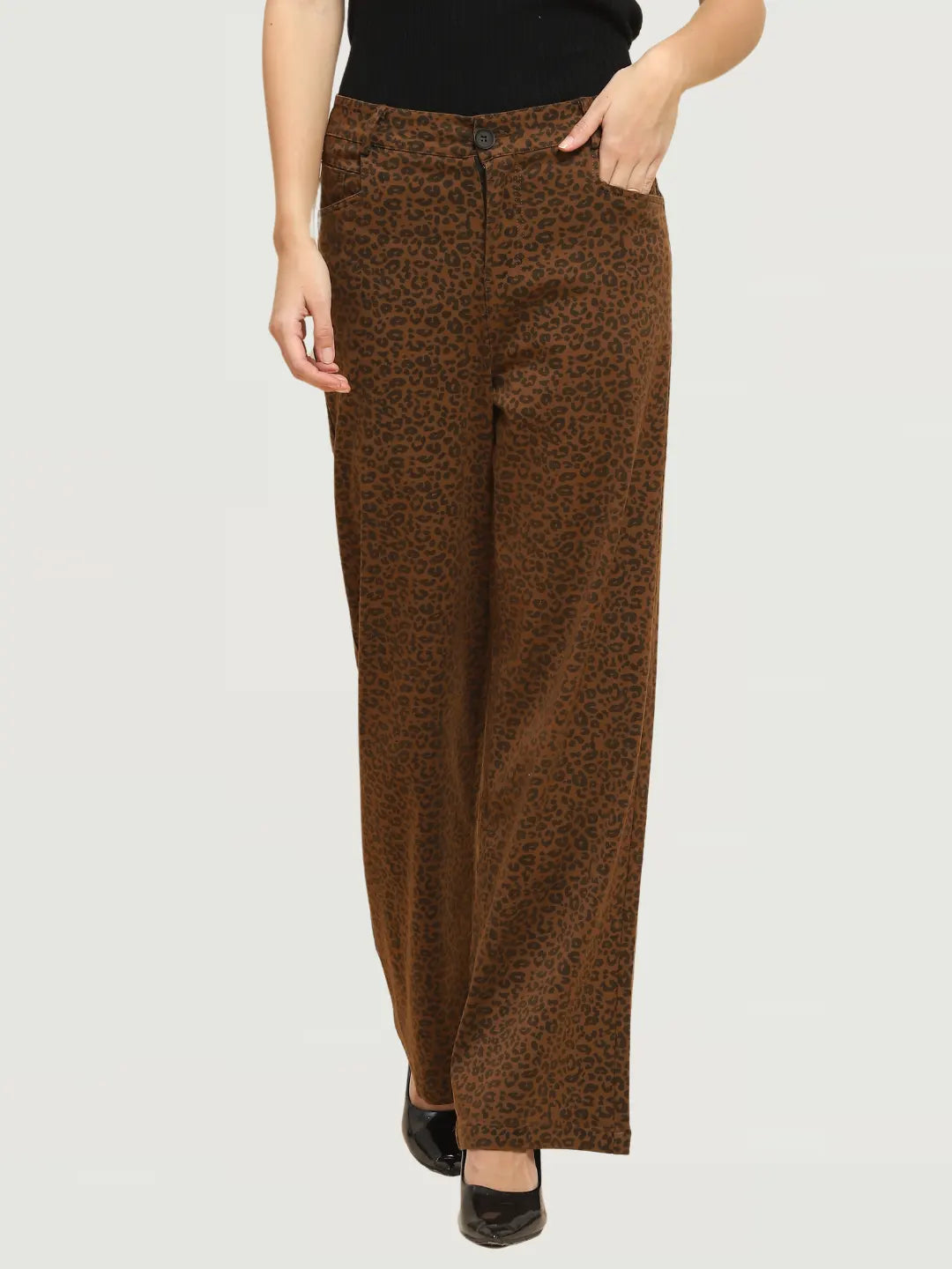 Animal Print Loose Fit Trouser - Global Republic