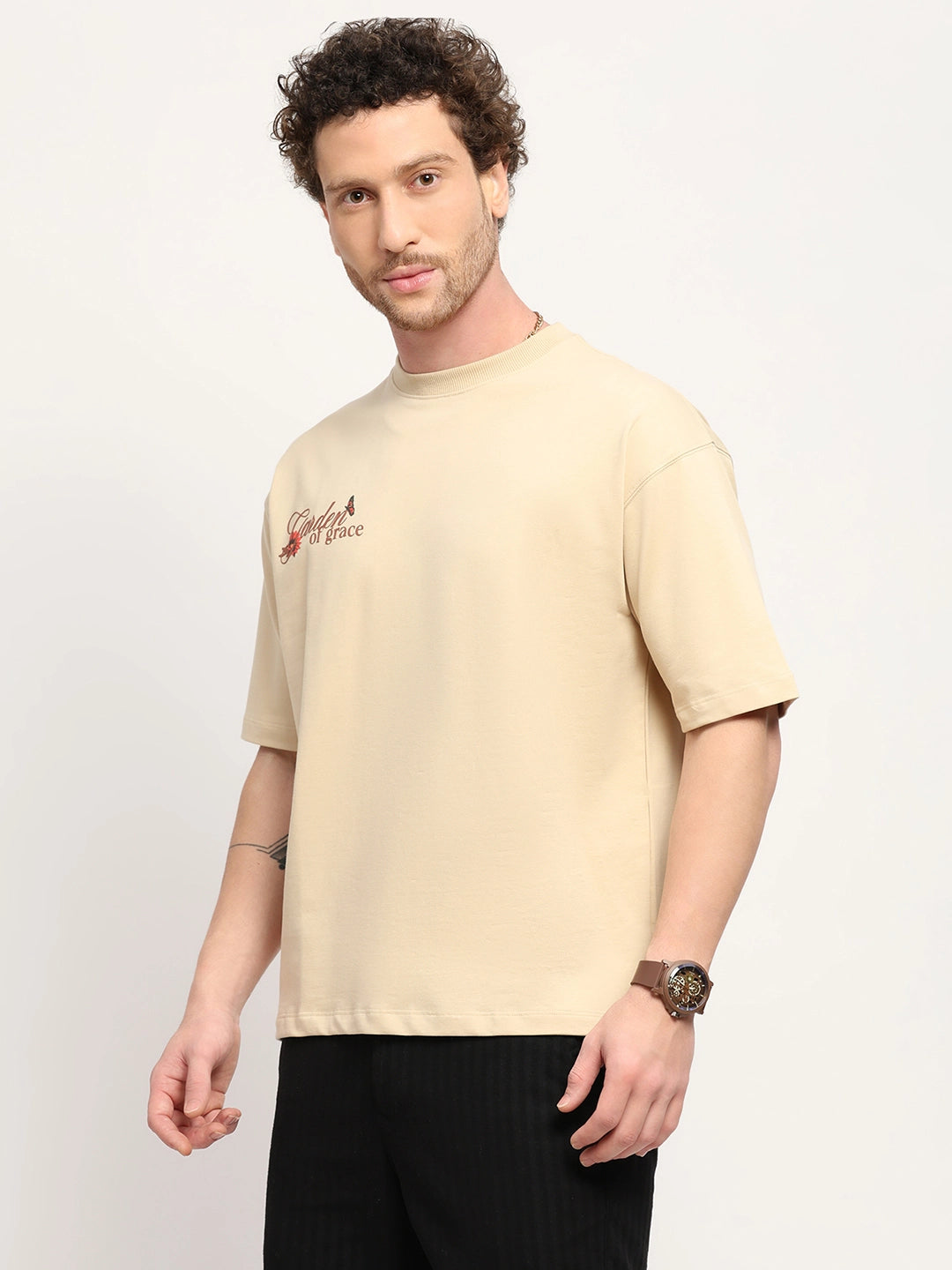 Oversized Graphic Cotton T-Shirt