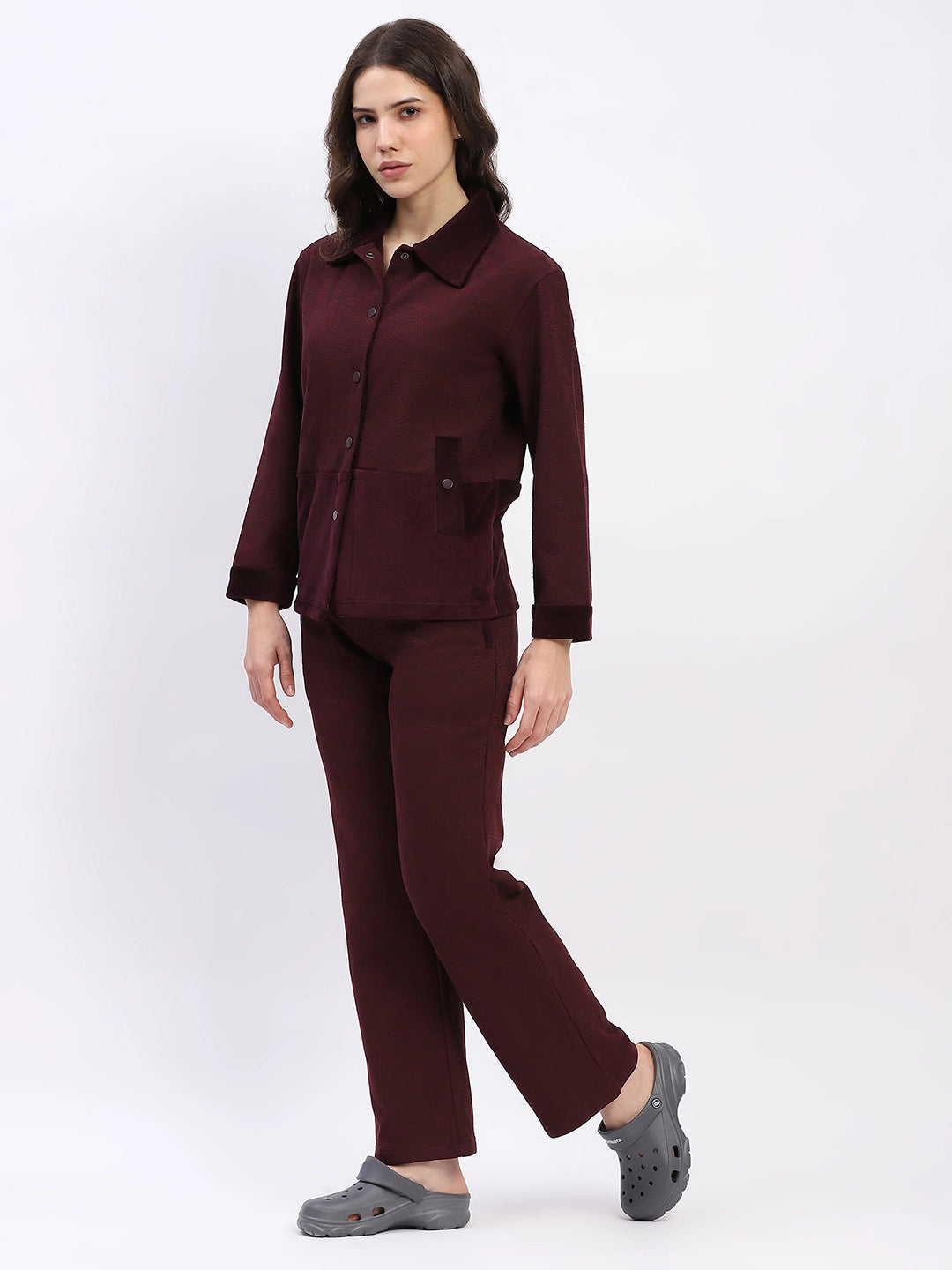 Shacket-Style Winter Night Suit - Global Republic