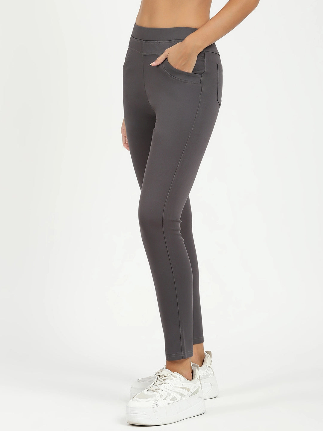 Grey Ultra Stretchable Jegging - Global Republic